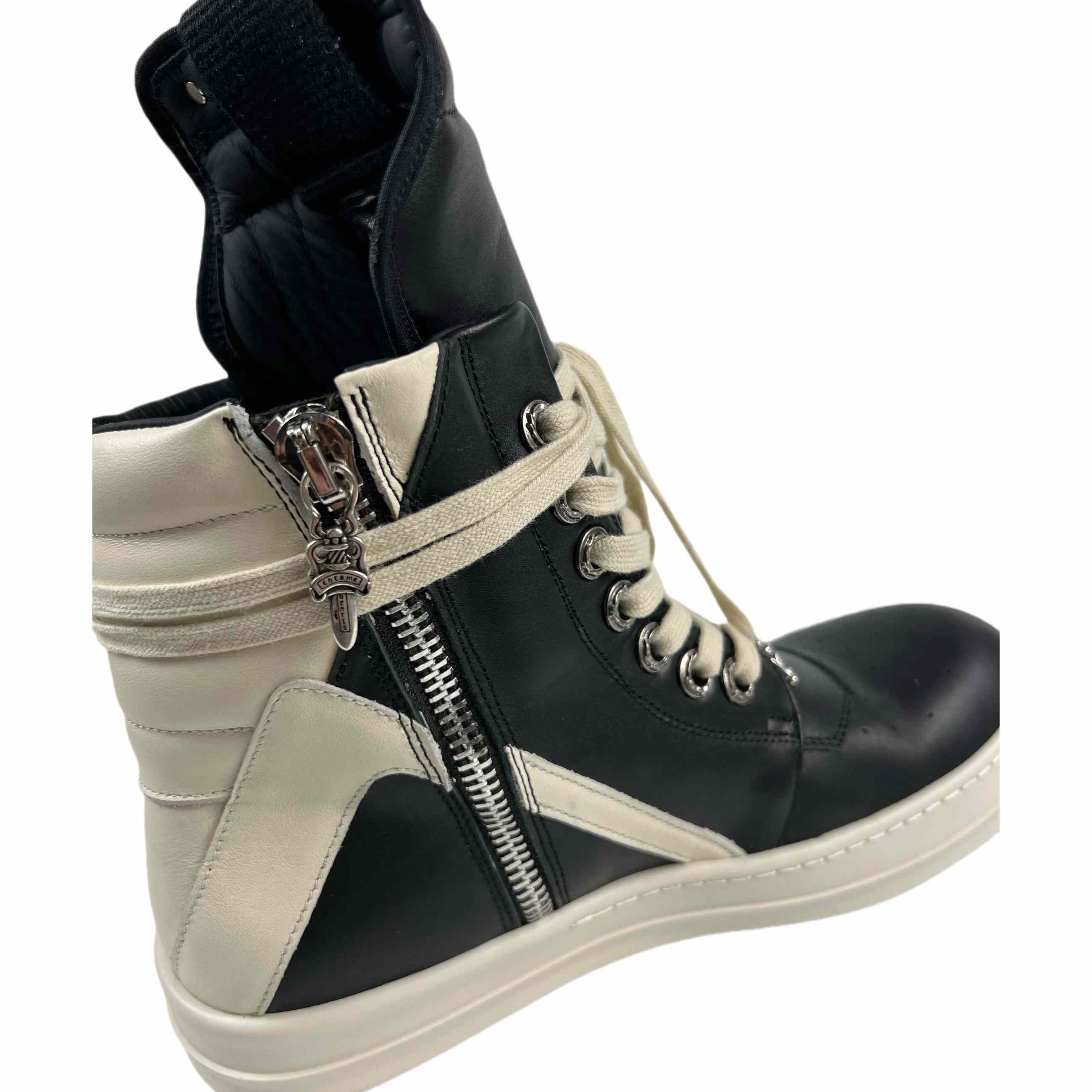 Chrome Hearts x Rick Owens Geobasket High 'Black' - PerfectKickZ