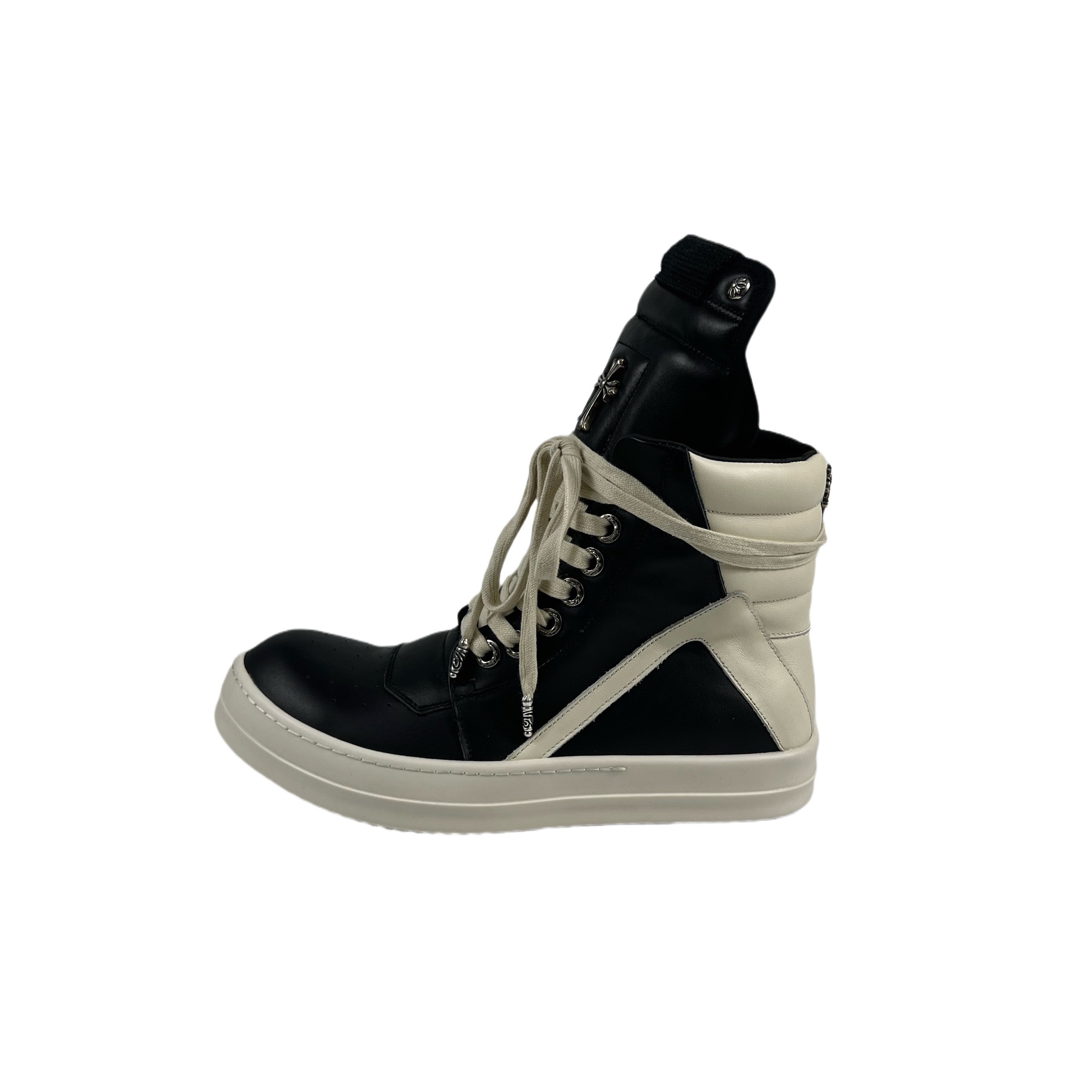 Chrome Hearts x Rick Owens Geobasket High 'Black' - PerfectKickZ