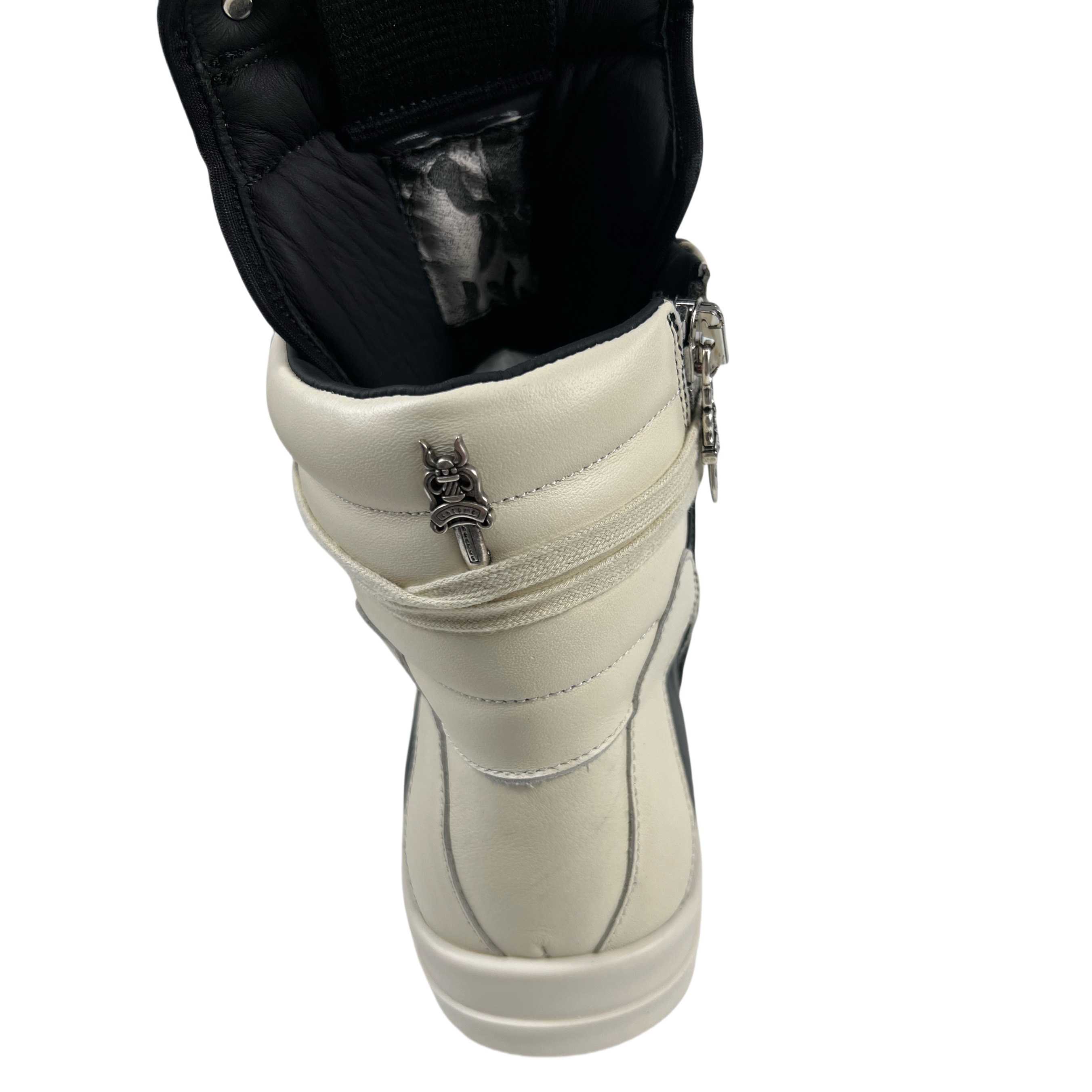 Chrome Hearts x Rick Owens Geobasket High 'Black' - PerfectKickZ