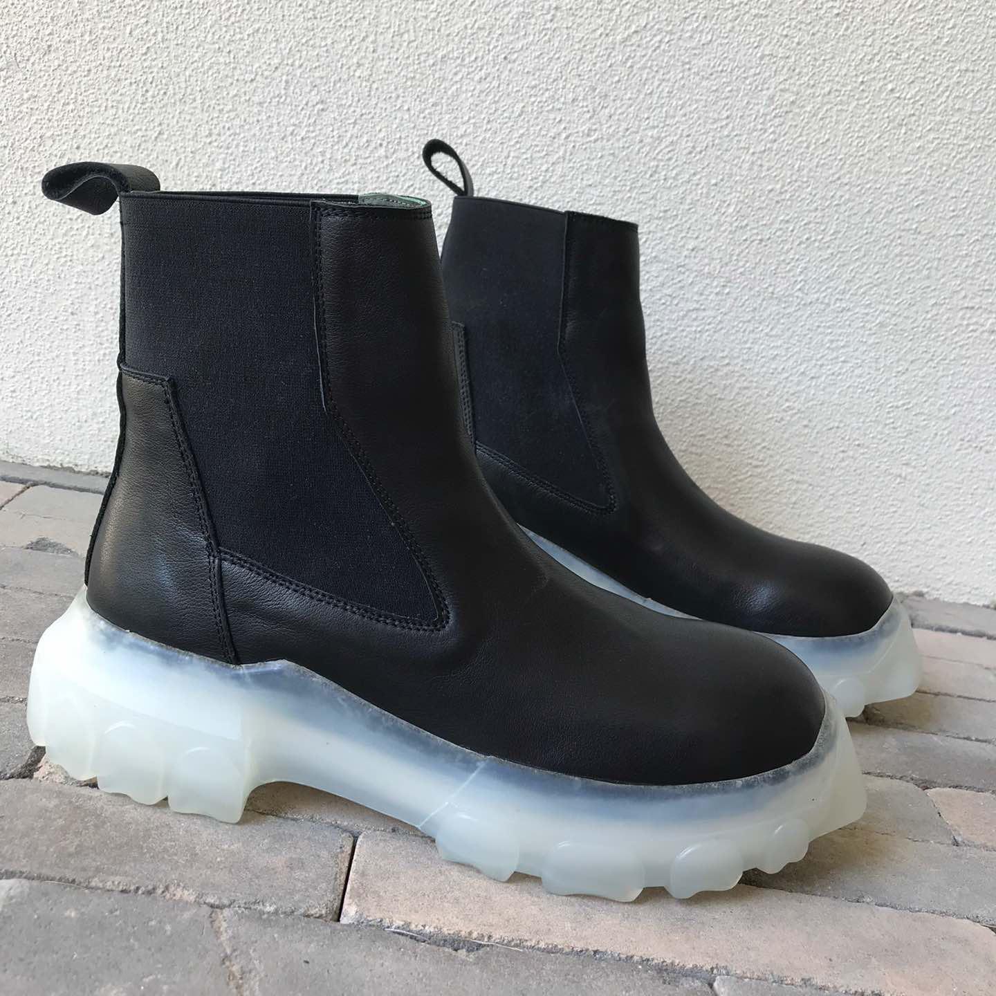 Rick Owens Leather Boots  - PerfectKickZ