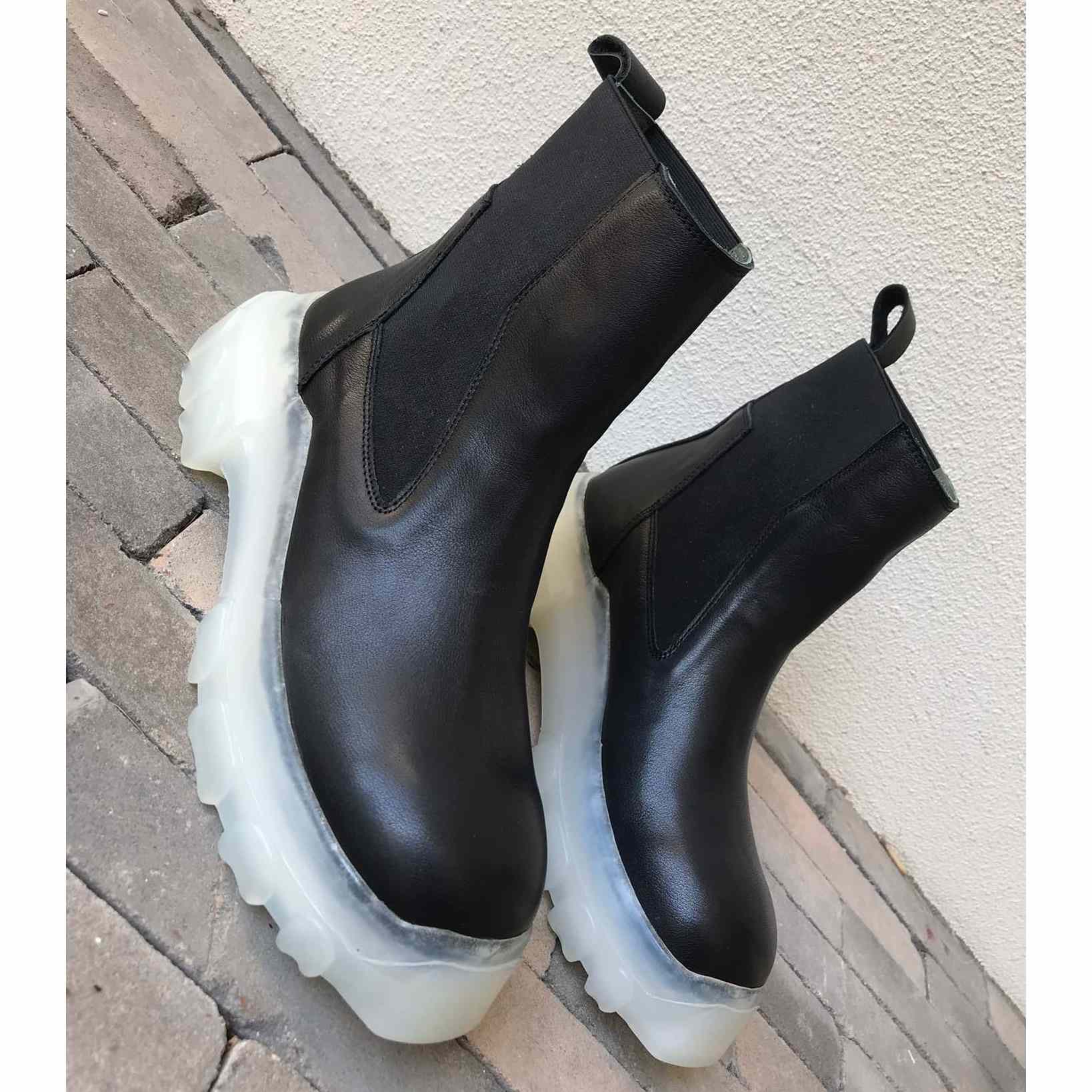 Rick Owens Leather Boots  - PerfectKickZ