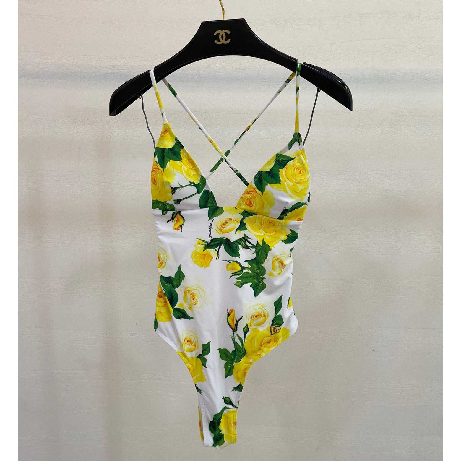 Dolce & Gabbana Women's Yellow One-Piece - PerfectKickZ