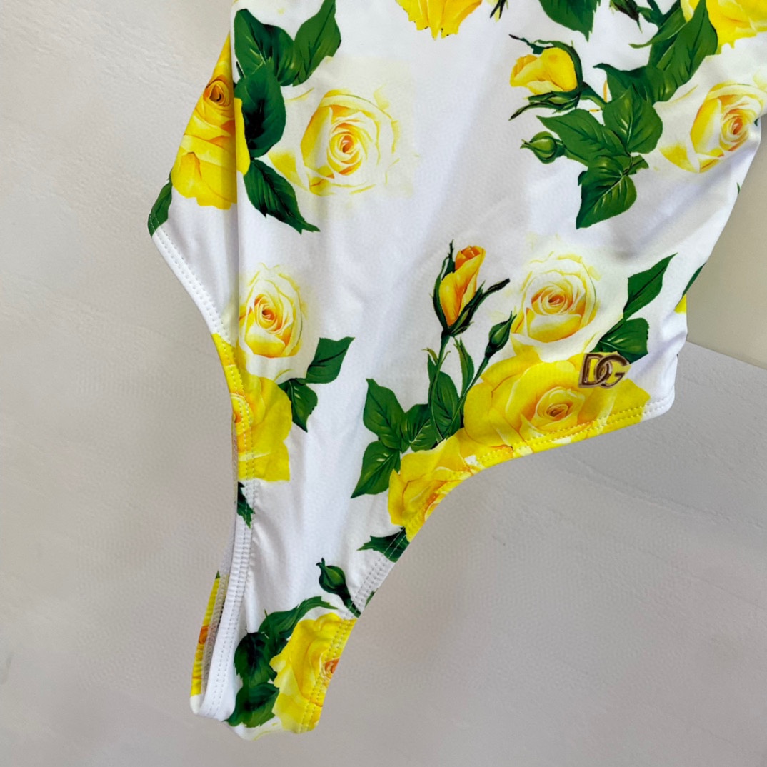 Dolce & Gabbana Women's Yellow One-Piece - PerfectKickZ
