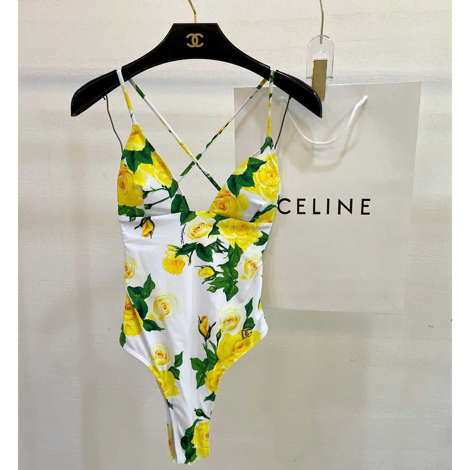 Dolce & Gabbana Women's Yellow One-Piece - PerfectKickZ