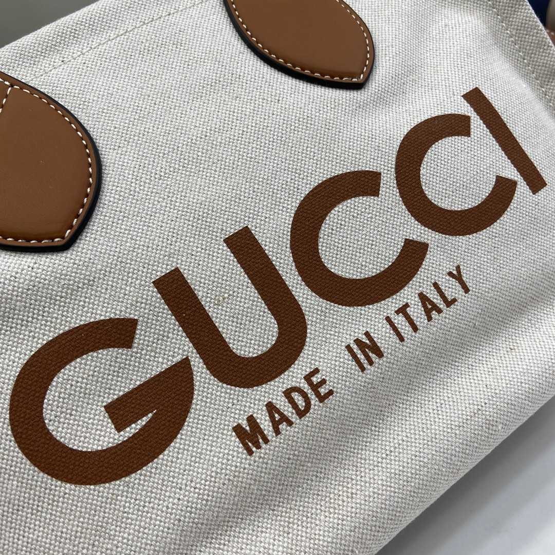 Gucci Mini Tote Bag With Gucci Print - PerfectKickZ