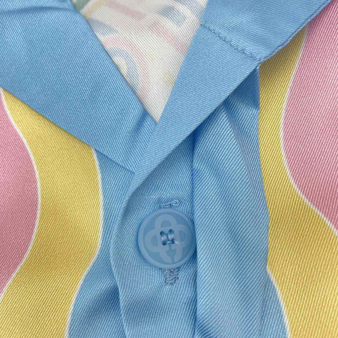 Casablanca Cuban Collar Short-Sleeve Shirt 'Ping Pong Print'   CA3465 - PerfectKickZ