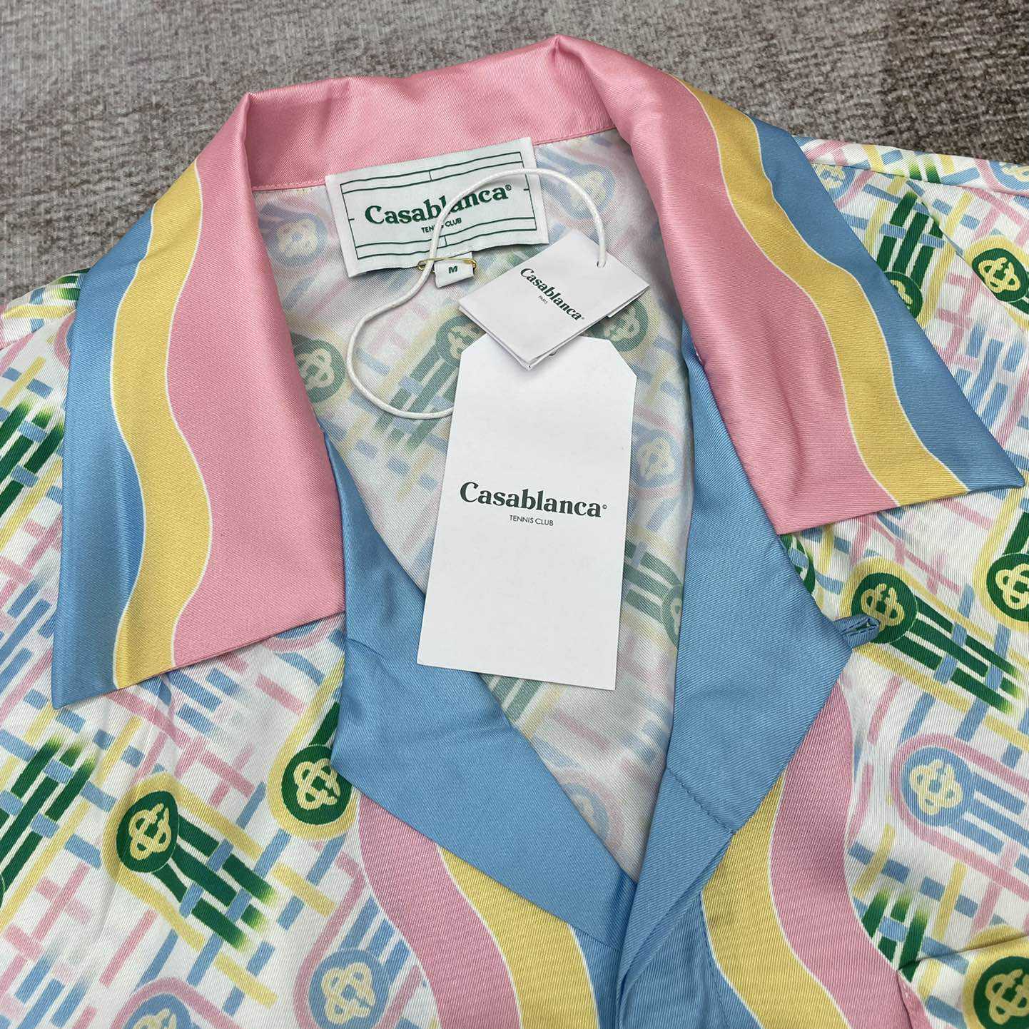 Casablanca Cuban Collar Short-Sleeve Shirt 'Ping Pong Print'   CA3465 - PerfectKickZ