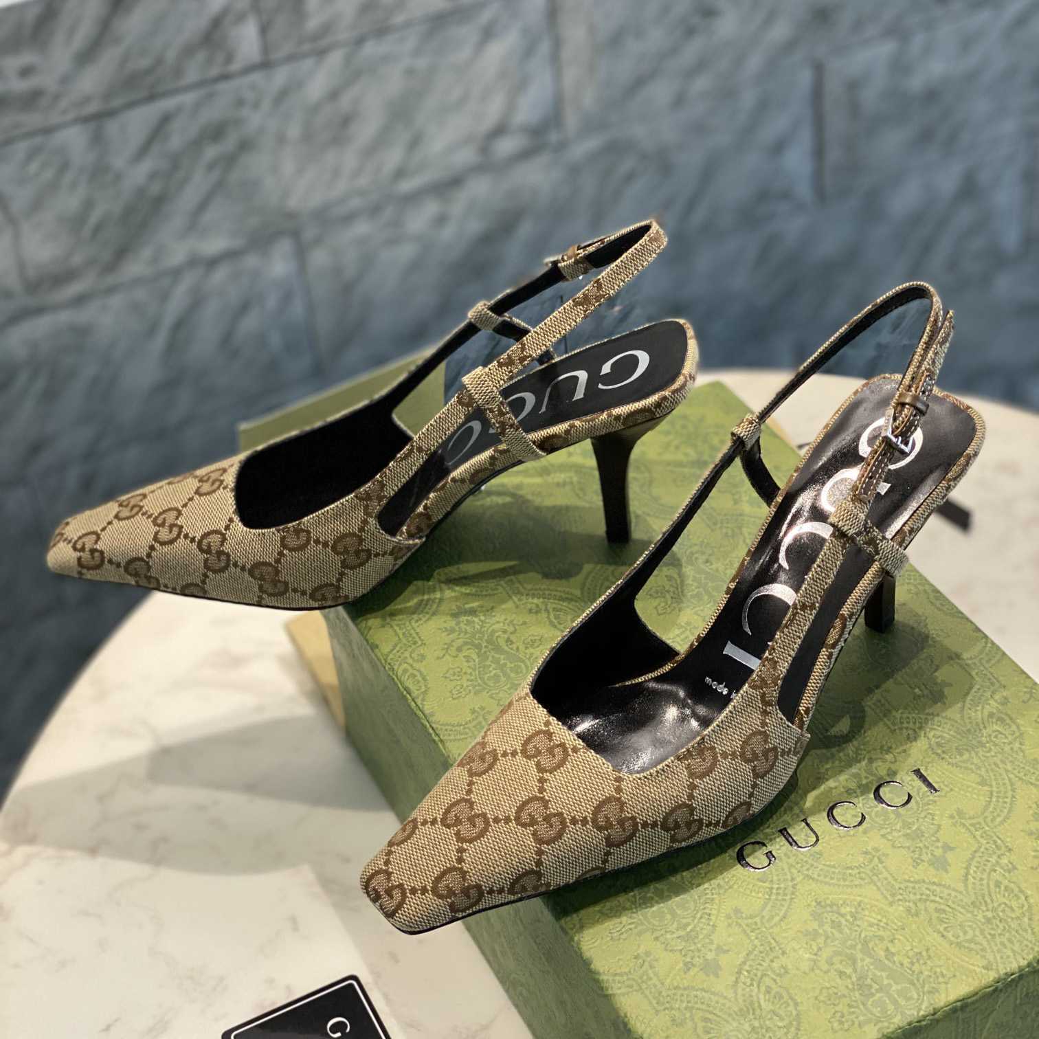 Gucci Women's GG Slingback Pump  - PerfectKickZ