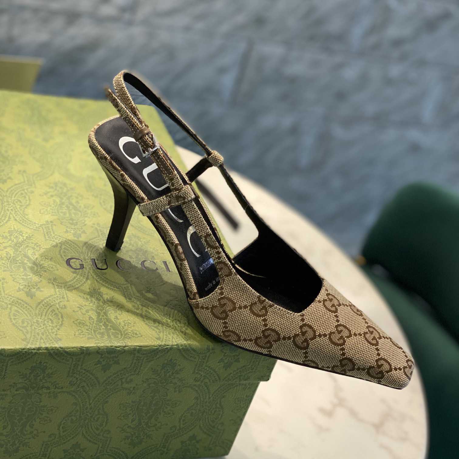 Gucci Women's GG Slingback Pump  - PerfectKickZ
