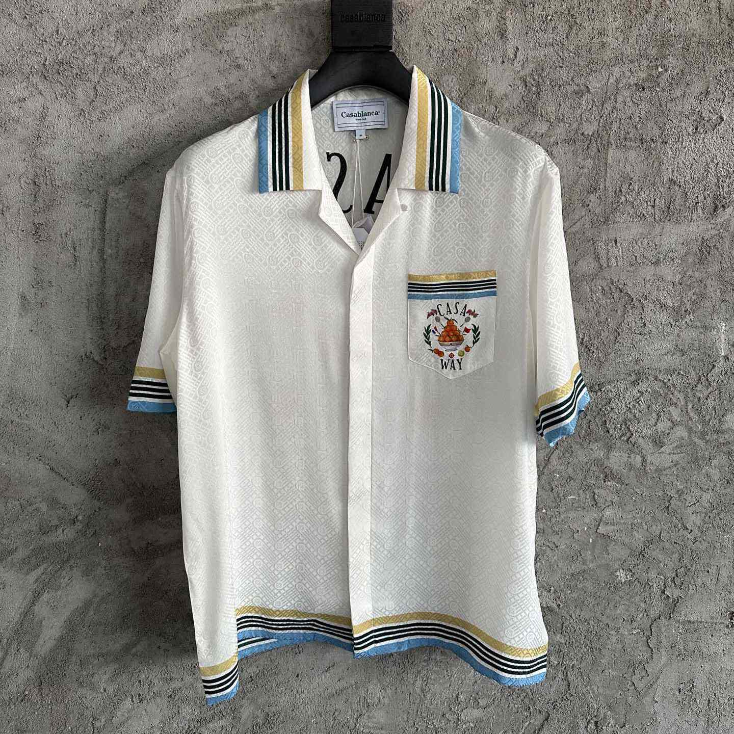 Casablanca Casa Way Shirt With Monogram - PerfectKickZ