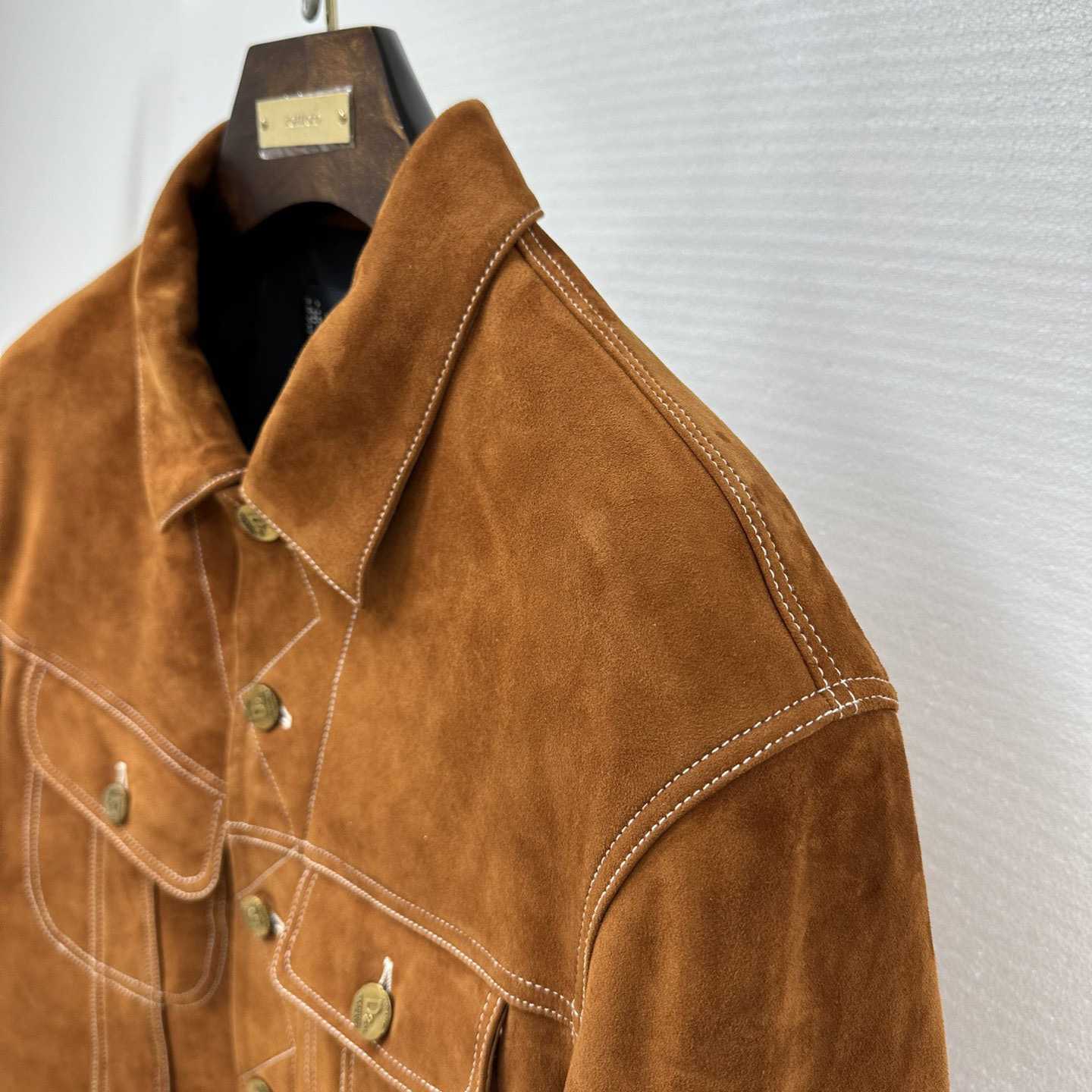 Dsquared2 Leather L.A. Jean Jacket - PerfectKickZ