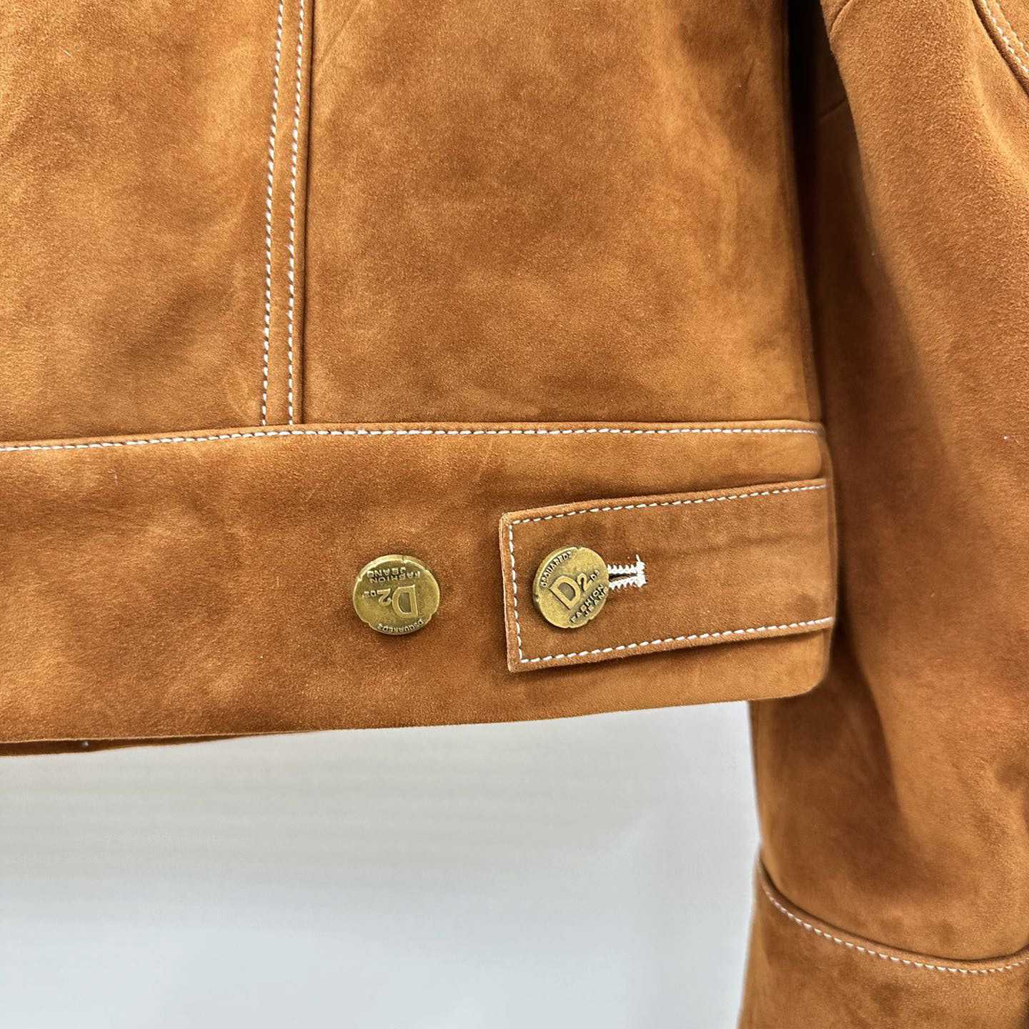 Dsquared2 Leather L.A. Jean Jacket - PerfectKickZ