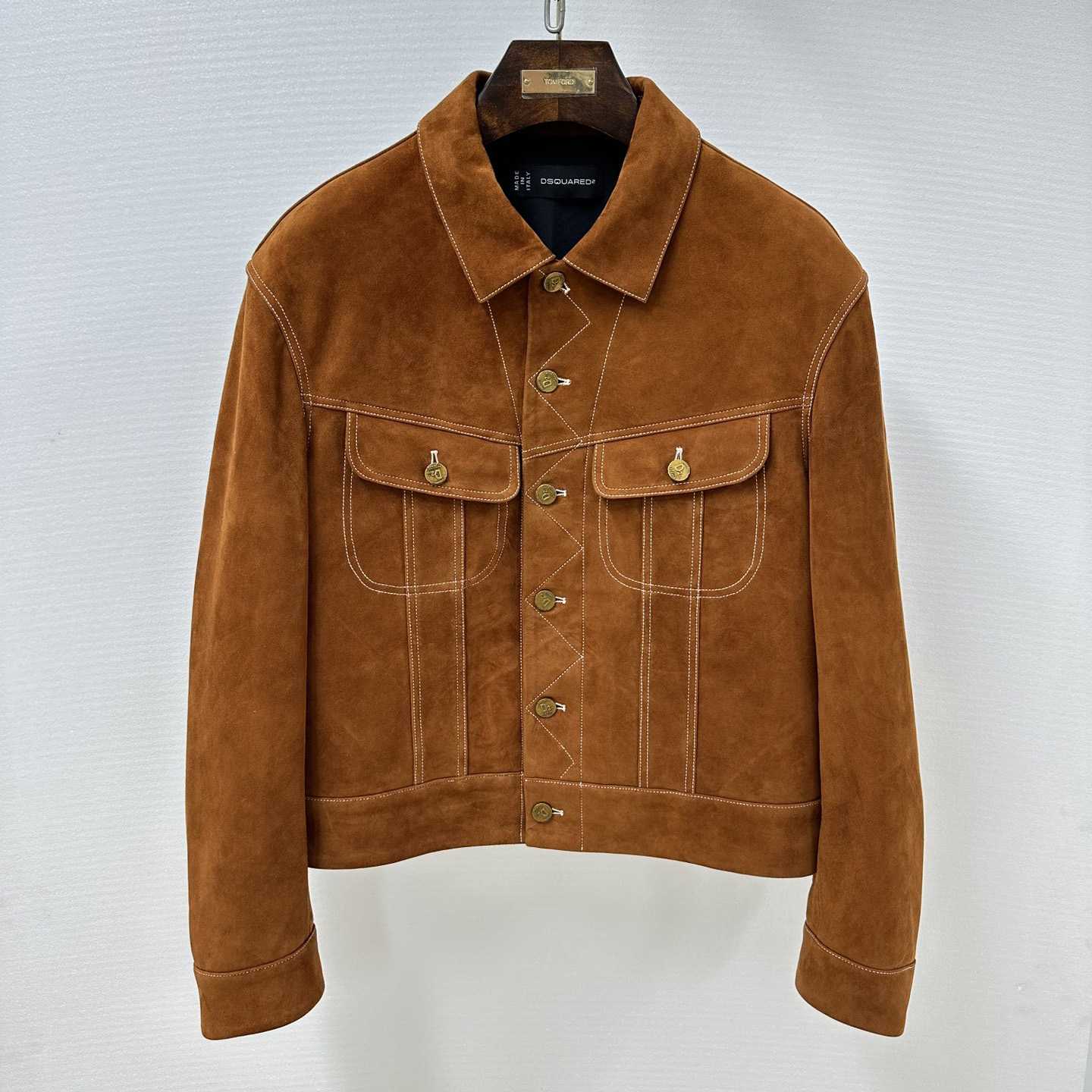 Dsquared2 Leather L.A. Jean Jacket - PerfectKickZ