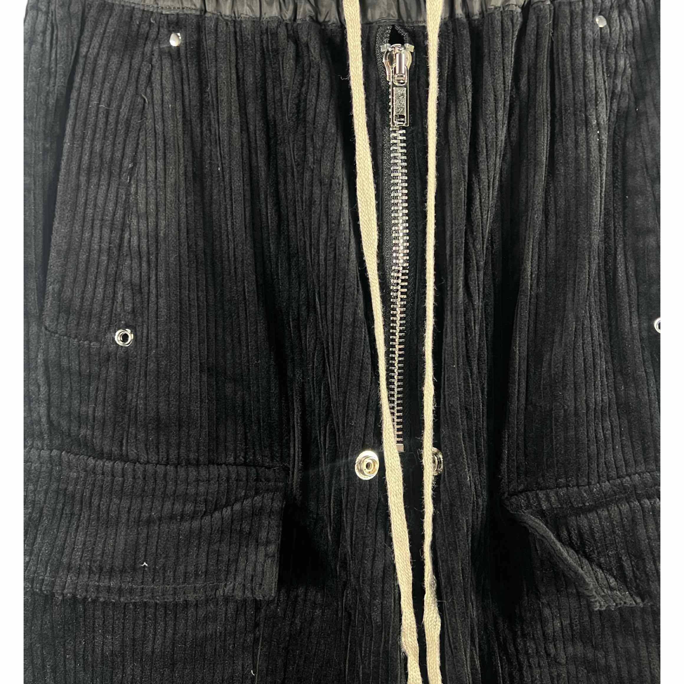 Rick Owens Black Double Jumbo Belas Cargo Pants - PerfectKickZ