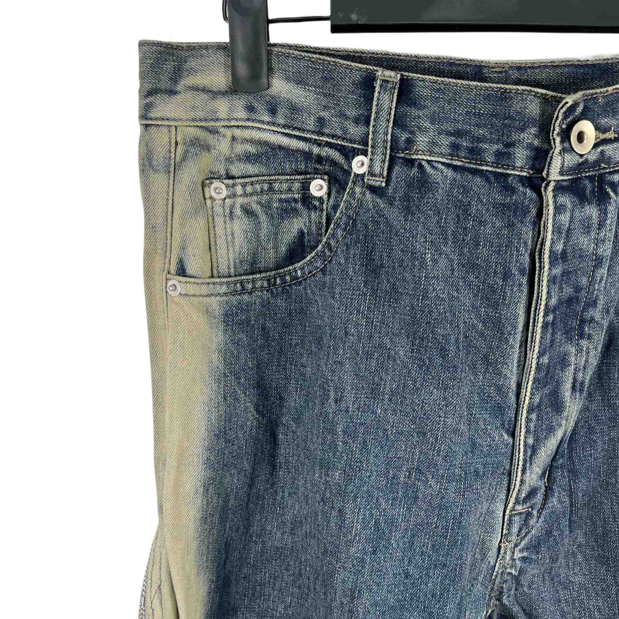 Rick Owens Blue Bolan Banana Straight-leg Flared Zip-embellished Jeans - 