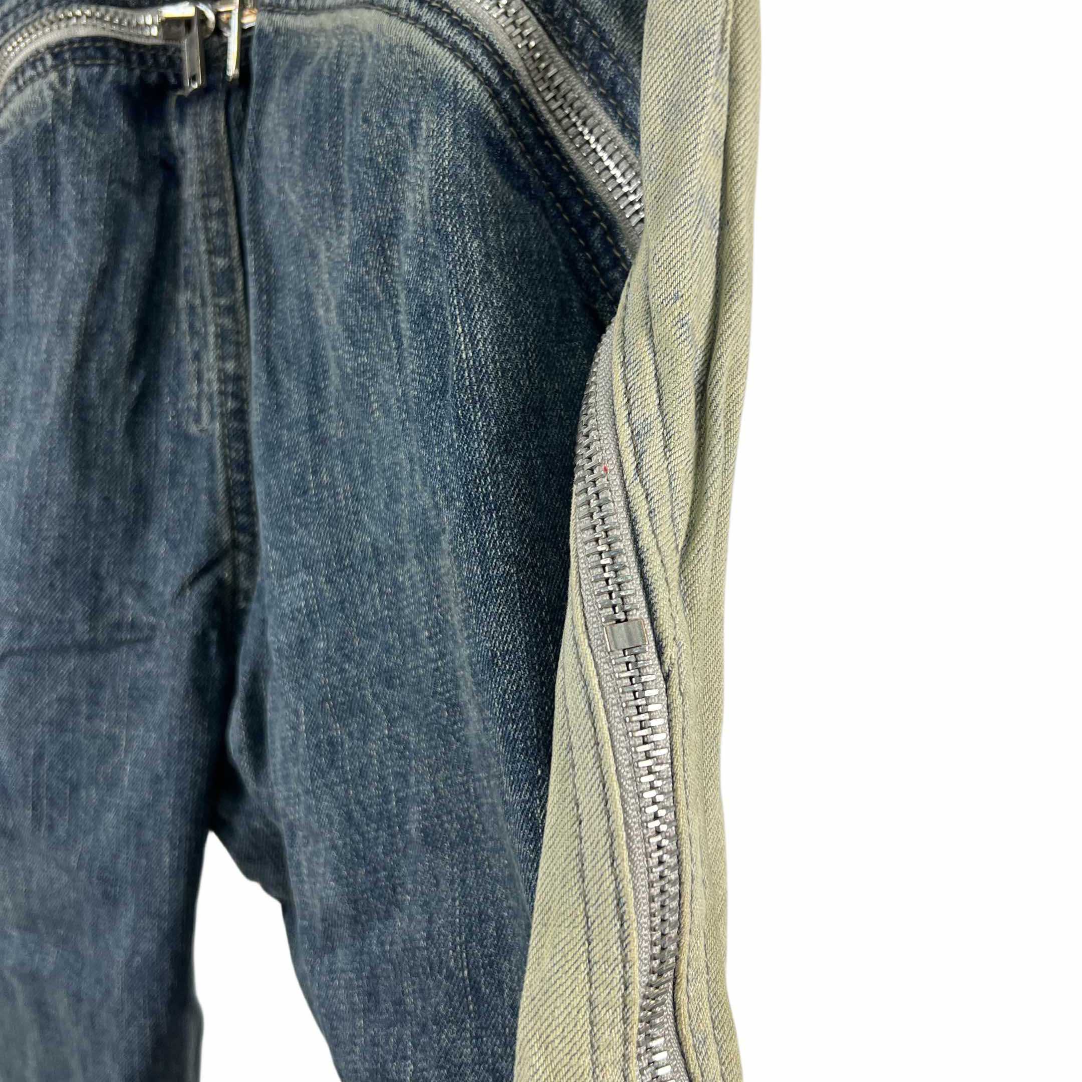Rick Owens Blue Bolan Banana Straight-leg Flared Zip-embellished Jeans - 
