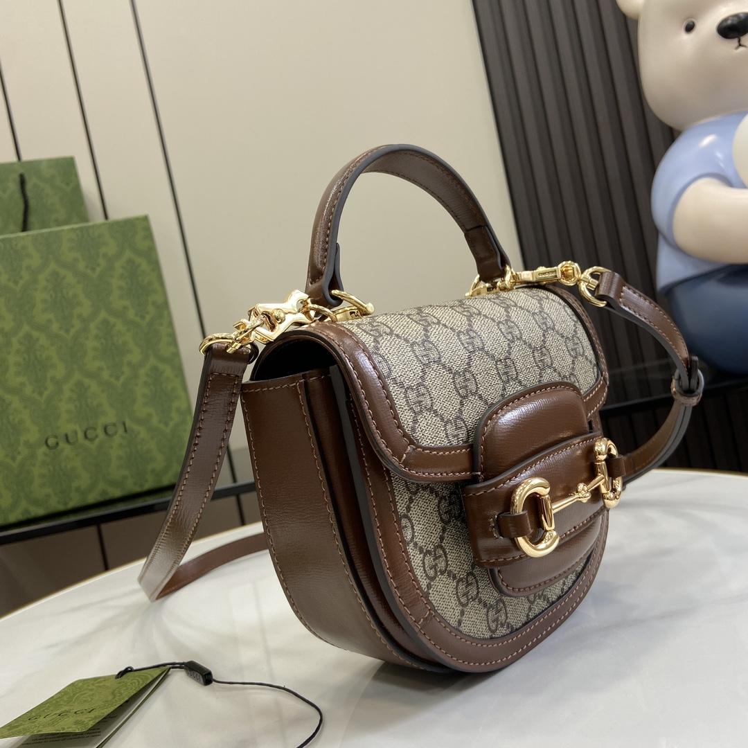 Gucci Horsebit 1955 Mini Top Handle Bag - PerfectKickZ