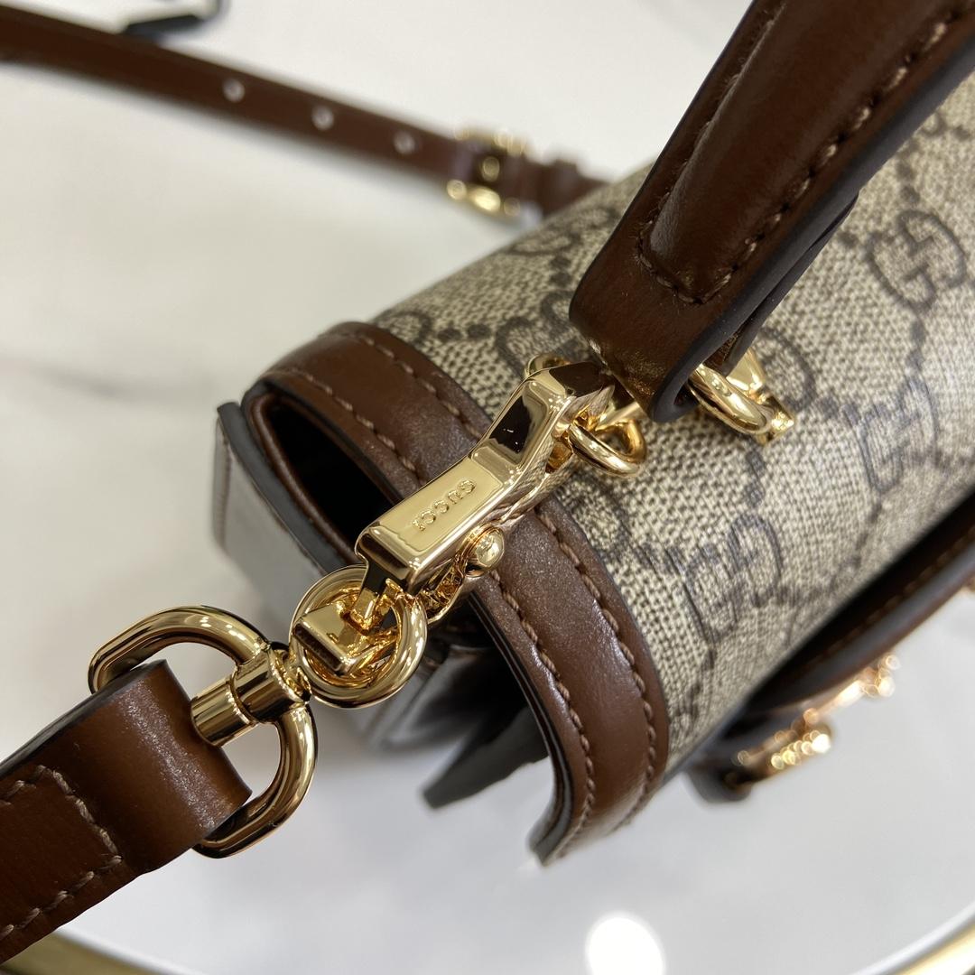 Gucci Horsebit 1955 Mini Top Handle Bag - 