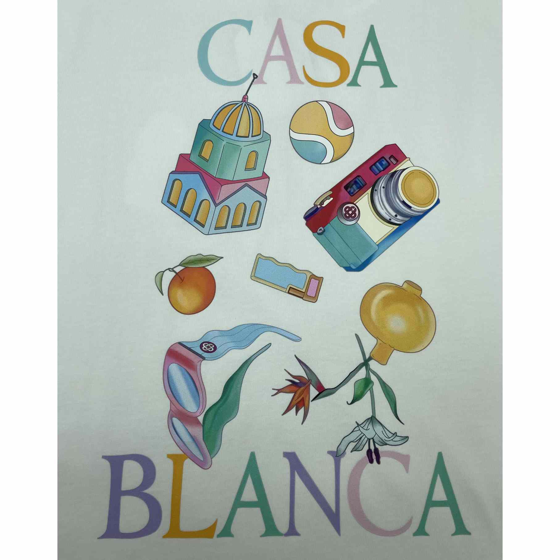 Casablanca Graphic Print T-shirt     C866 - 