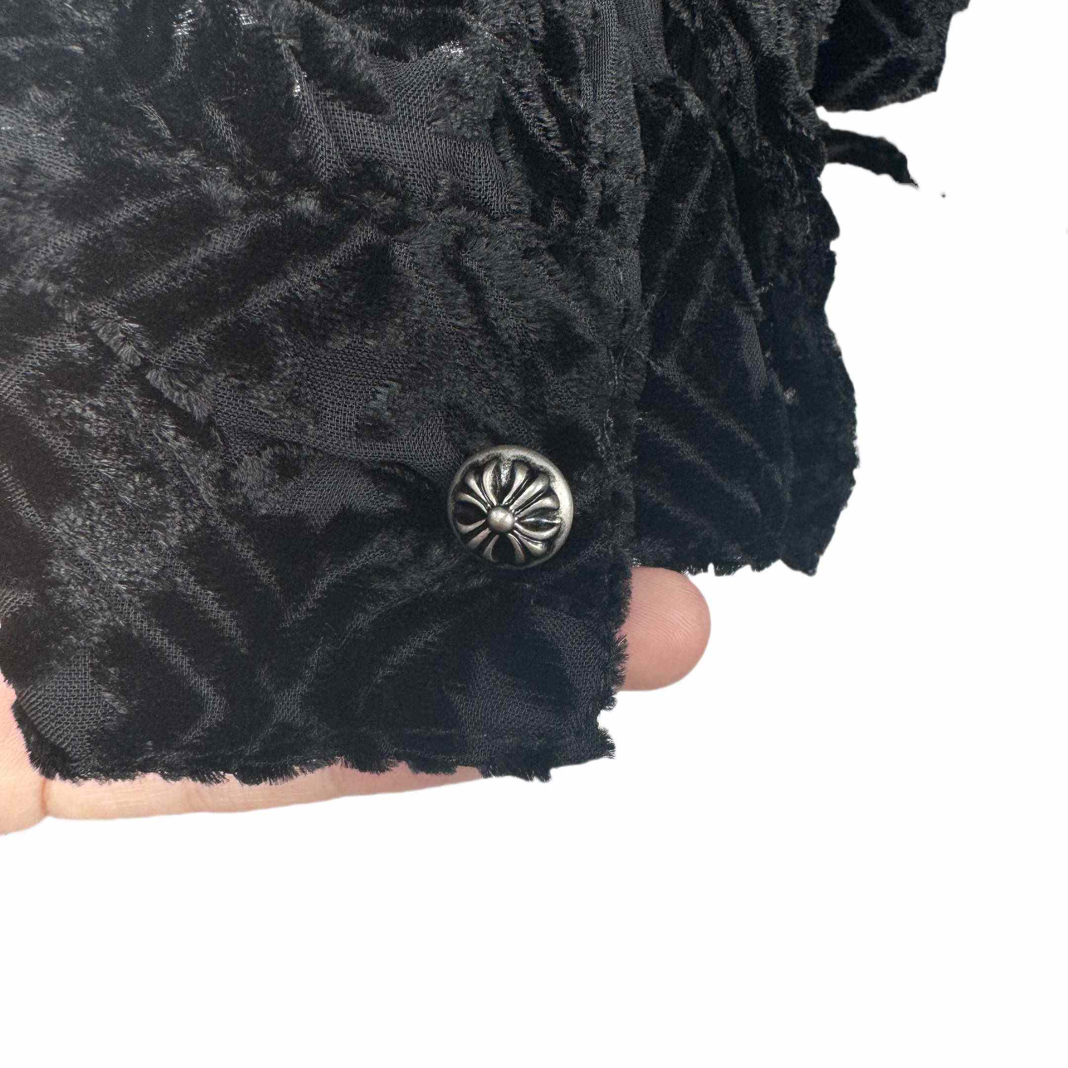 Chrome Hearts Heart Button Down Shirts  - PerfectKickZ