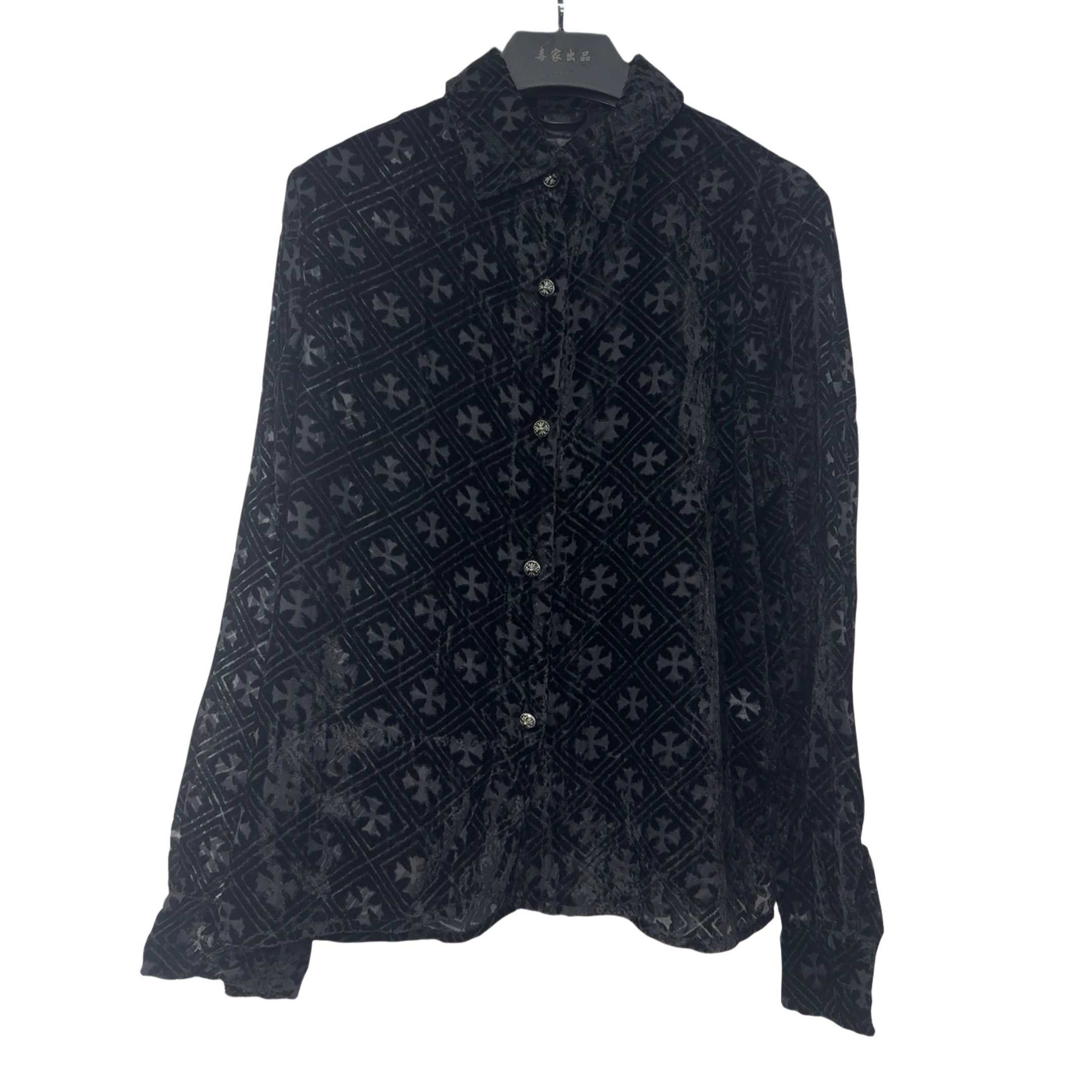 Chrome Hearts Heart Button Down Shirts  - PerfectKickZ
