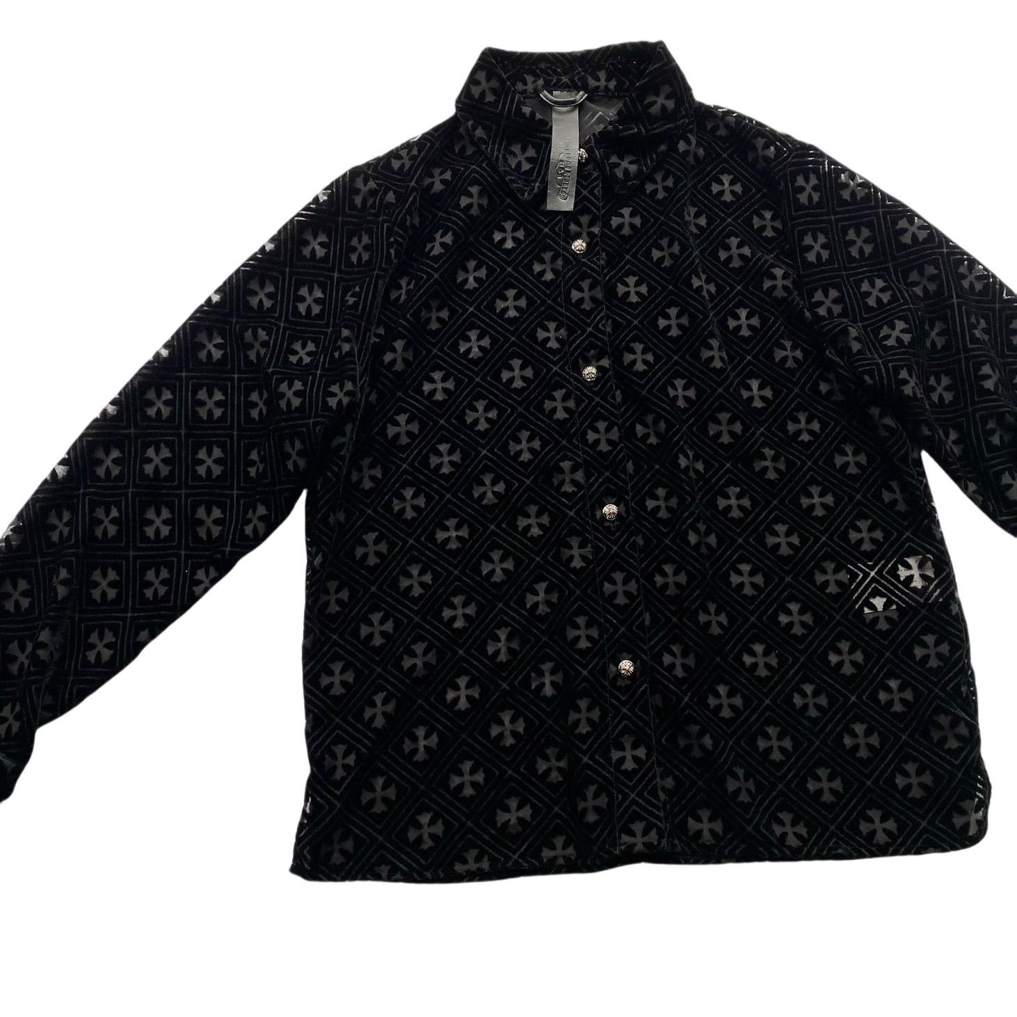 Chrome Hearts Heart Button Down Shirts  - PerfectKickZ