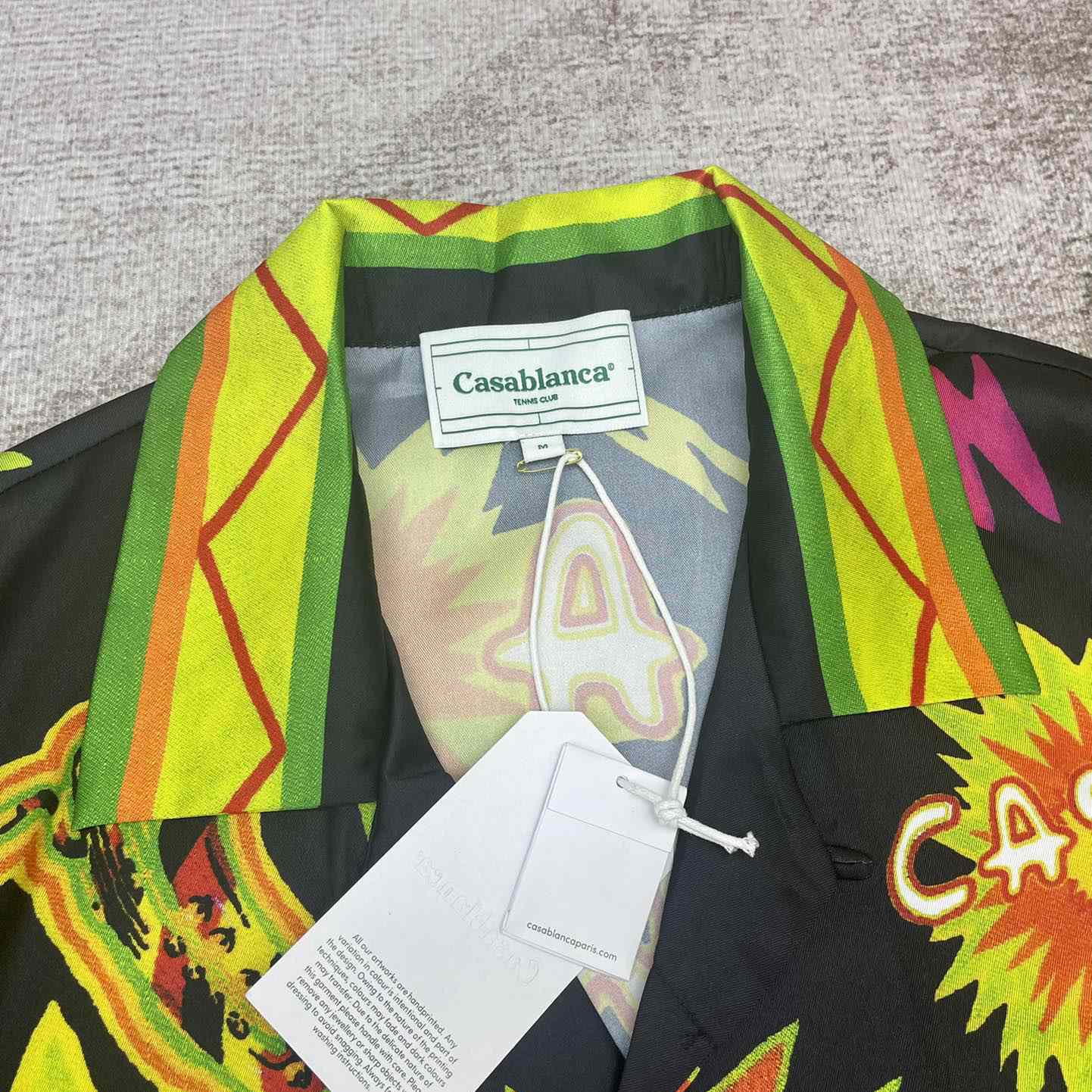 Casablanca Music For the People Silk Shirt   CA3471 - PerfectKickZ