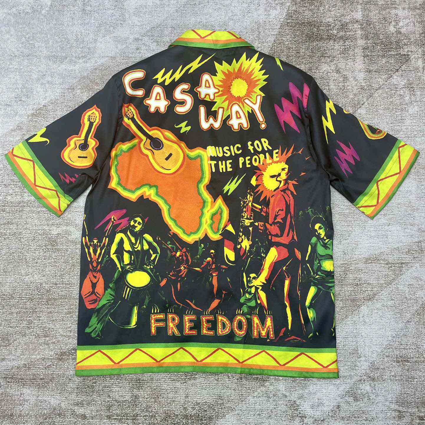 Casablanca Music For the People Silk Shirt   CA3471 - PerfectKickZ