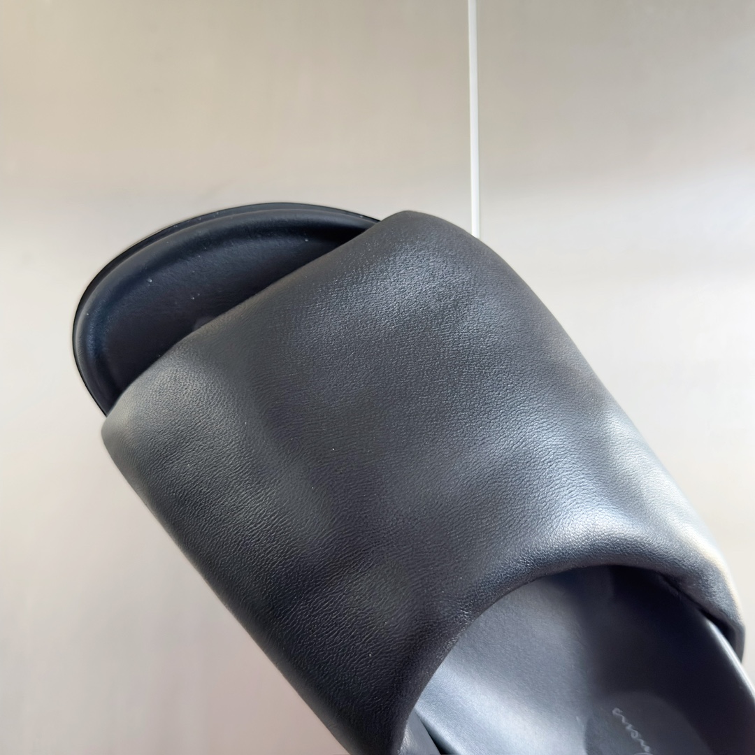 Rick Owens Puffer Slide In Black - PerfectKickZ
