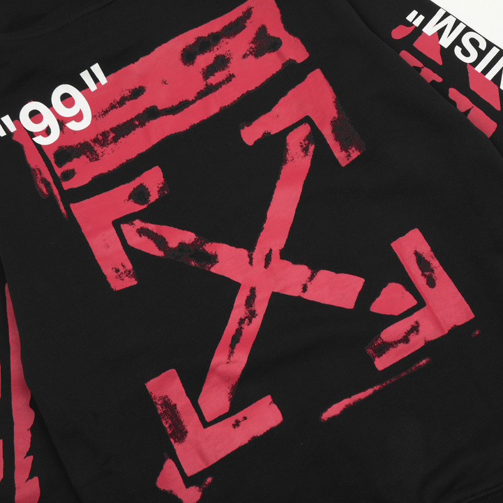 Off-White C/O Virgil Abloh Printed Cotton Hoodie - PerfectKickZ