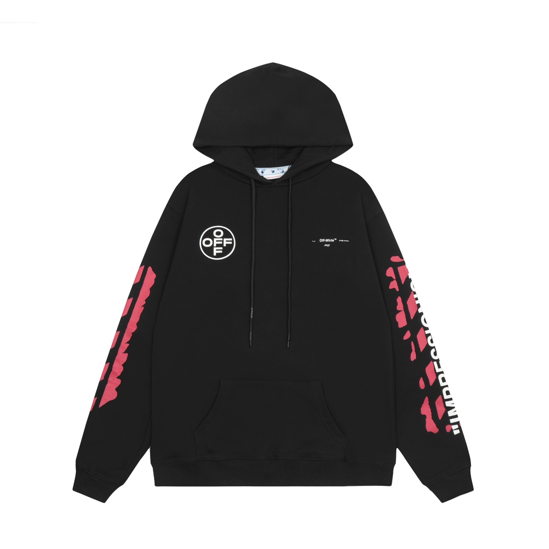 Off-White C/O Virgil Abloh Printed Cotton Hoodie - PerfectKickZ