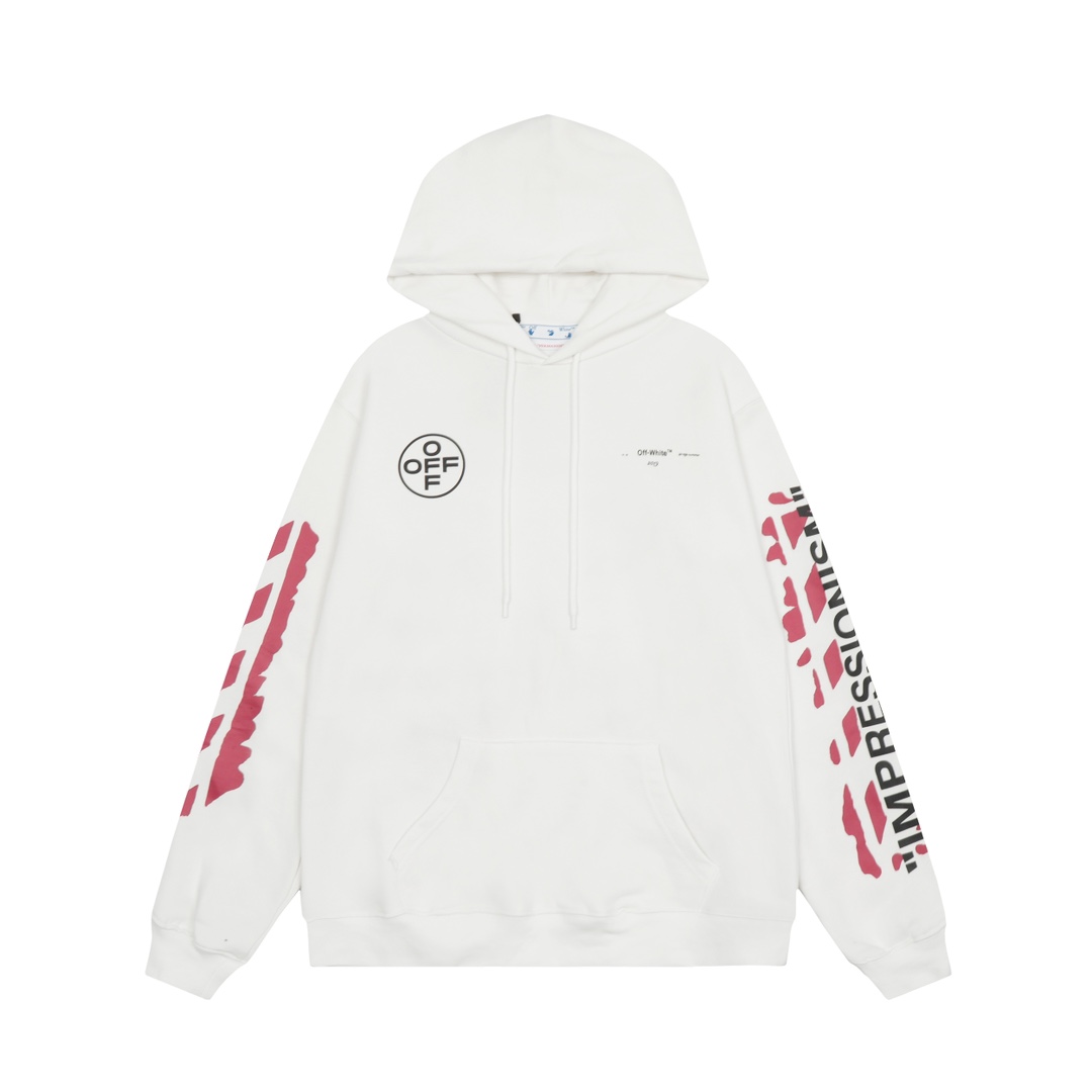 Off-White C/O Virgil Abloh Printed Cotton Hoodie - PerfectKickZ