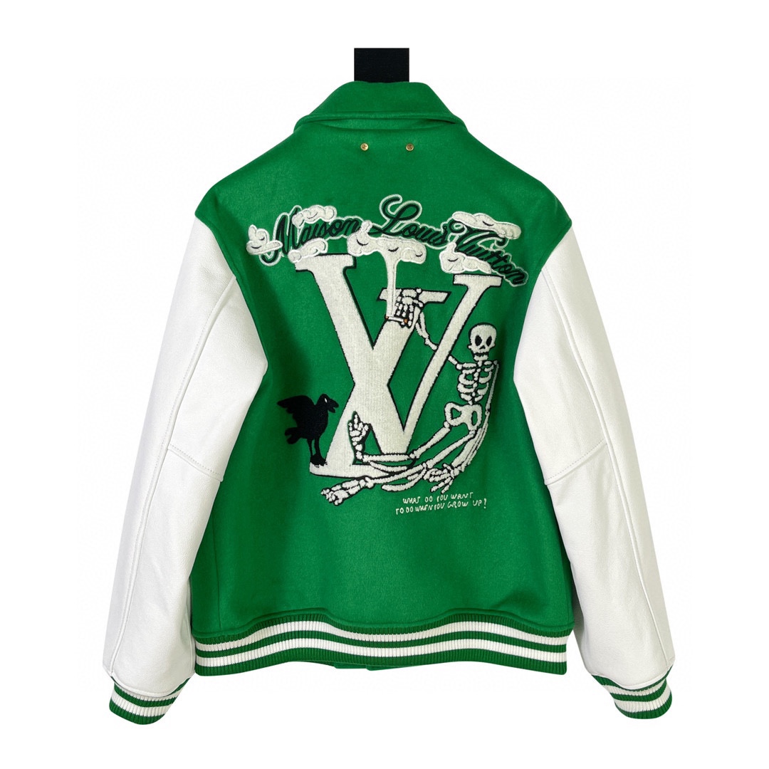 Louis Vuitton Leather Basketball Jacket - PerfectKickZ