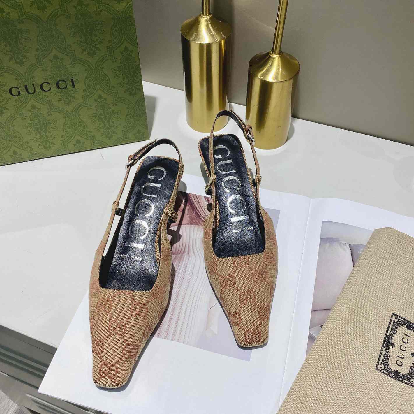 Gucci Women's GG Slingback Ballet Flat - PerfectKickZ