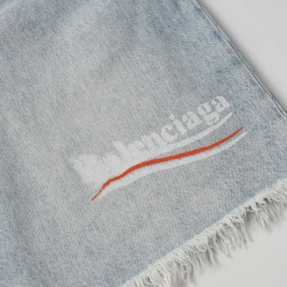 Balenciaga Denim Shorts - PerfectKickZ