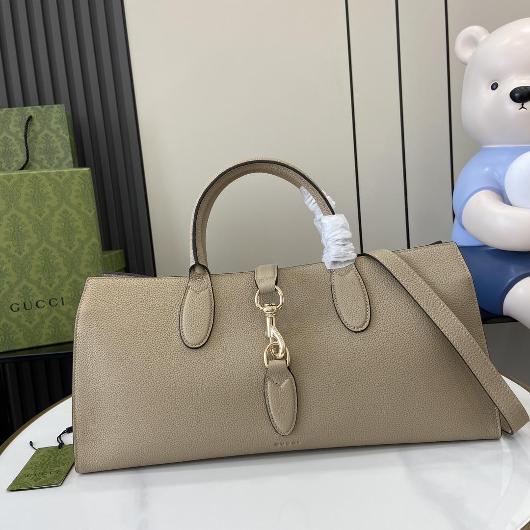 Gucci Medium Tote Bag With Hook Closure - PerfectKickZ
