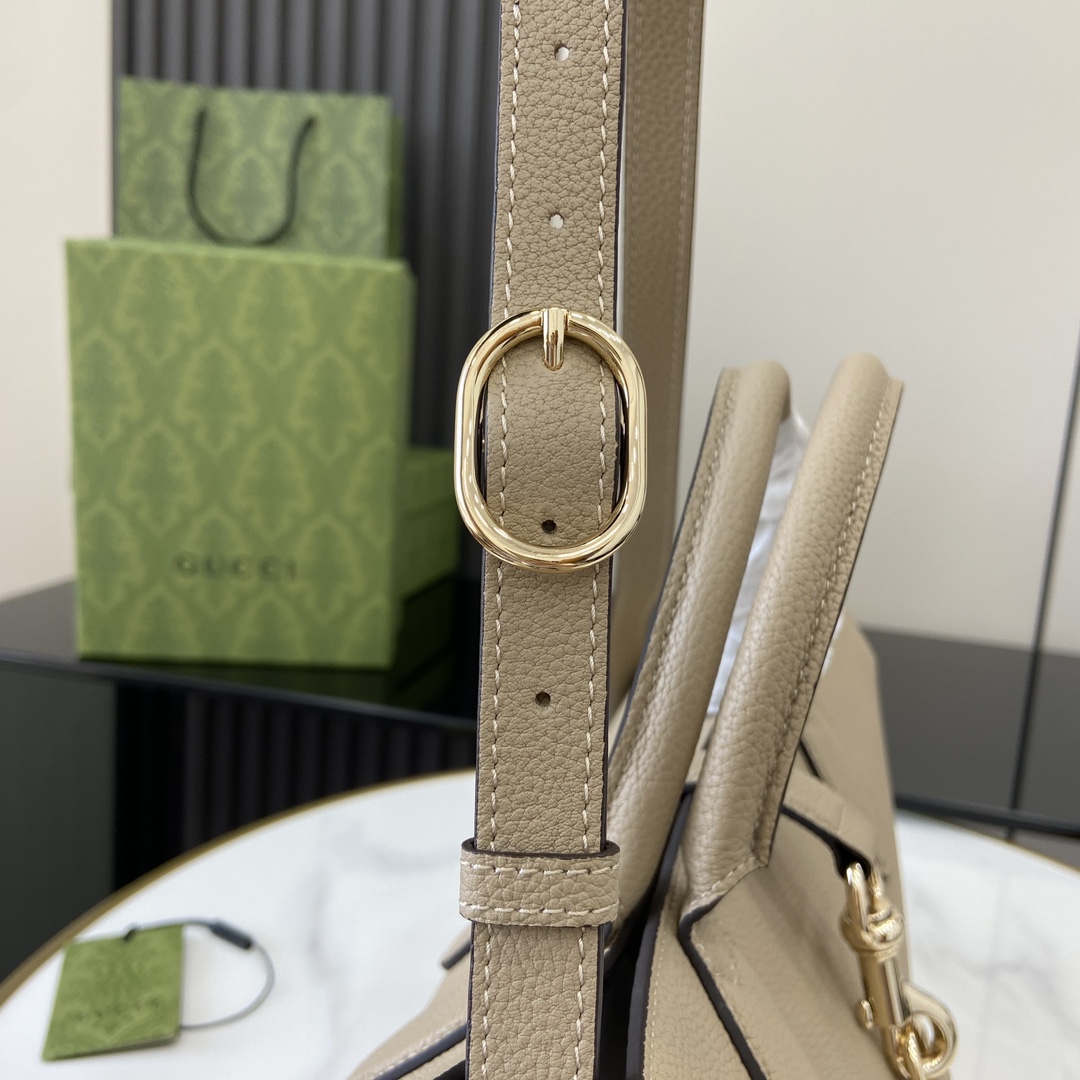 Gucci Medium Tote Bag With Hook Closure - PerfectKickZ
