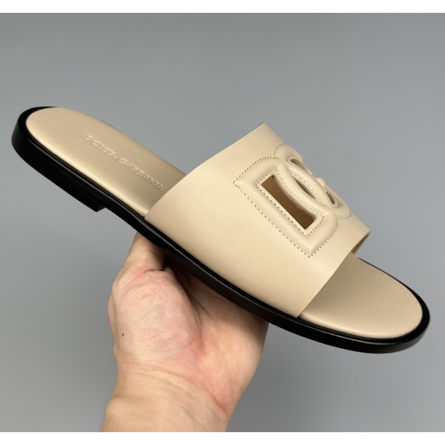Dolce & Gabbana Calfskin sliders - PerfectKickZ