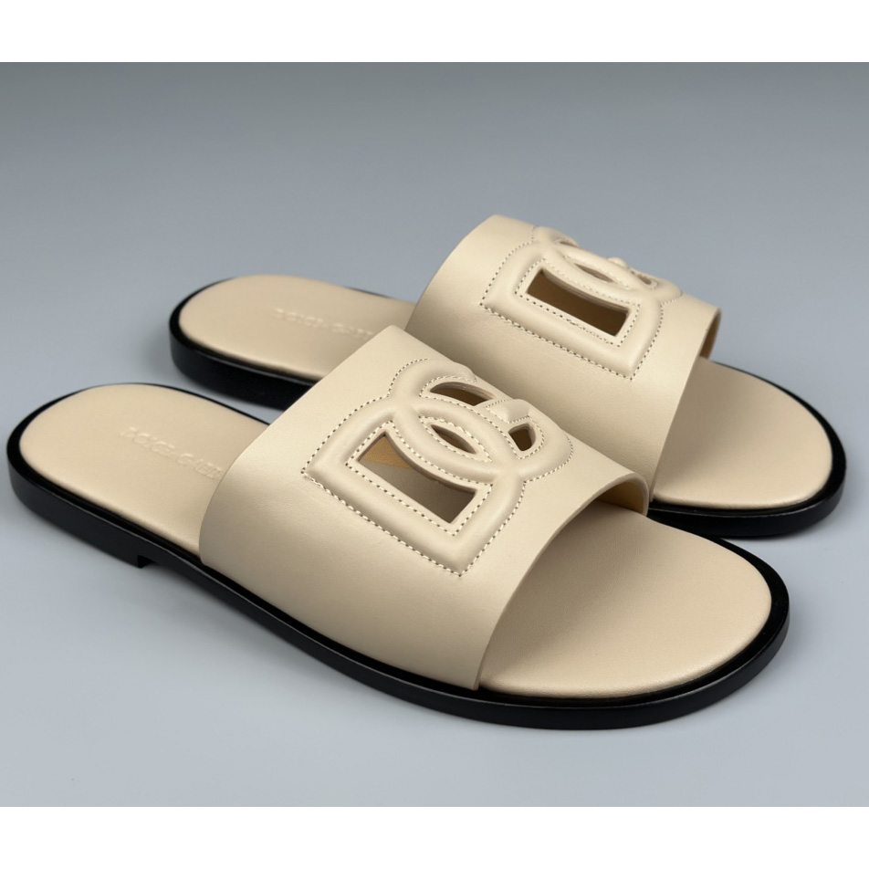 Dolce & Gabbana Calfskin sliders - PerfectKickZ