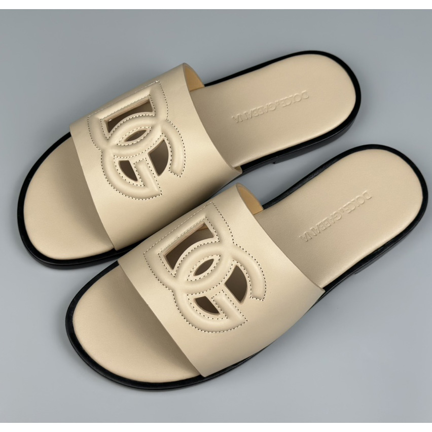 Dolce & Gabbana Calfskin sliders - PerfectKickZ