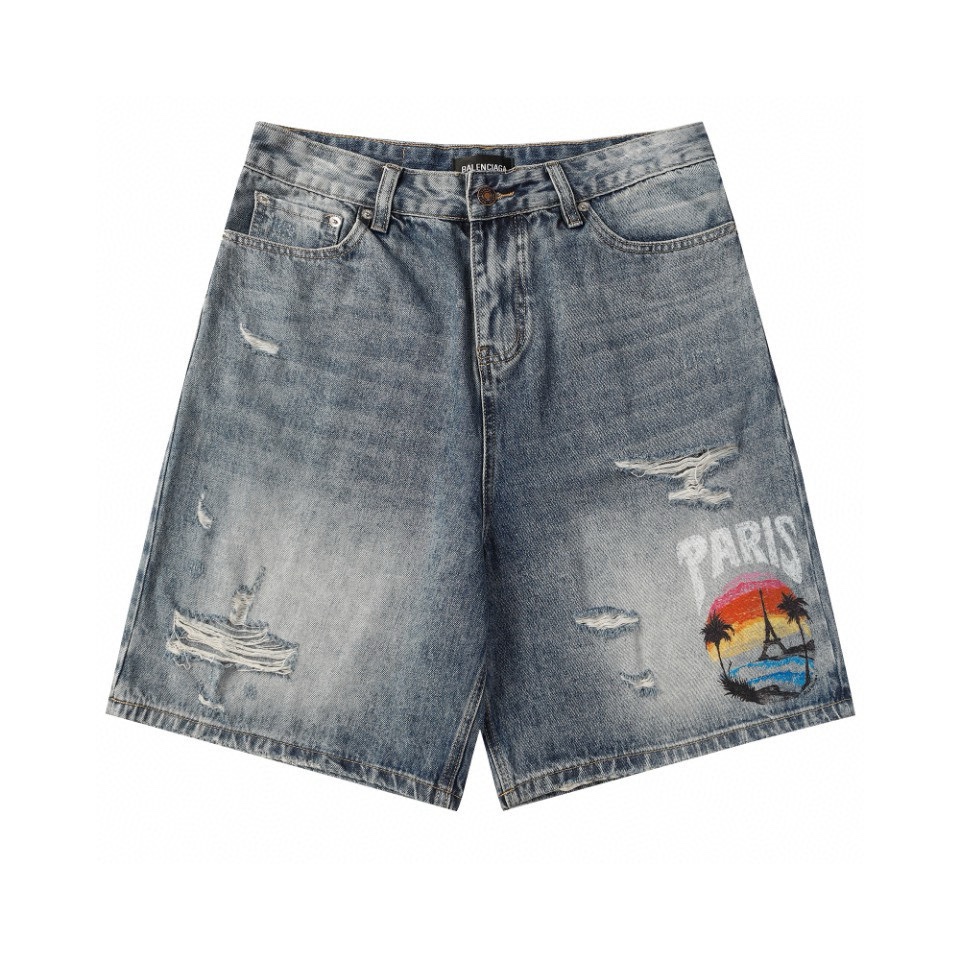 Balenciaga Denim Shorts - PerfectKickZ