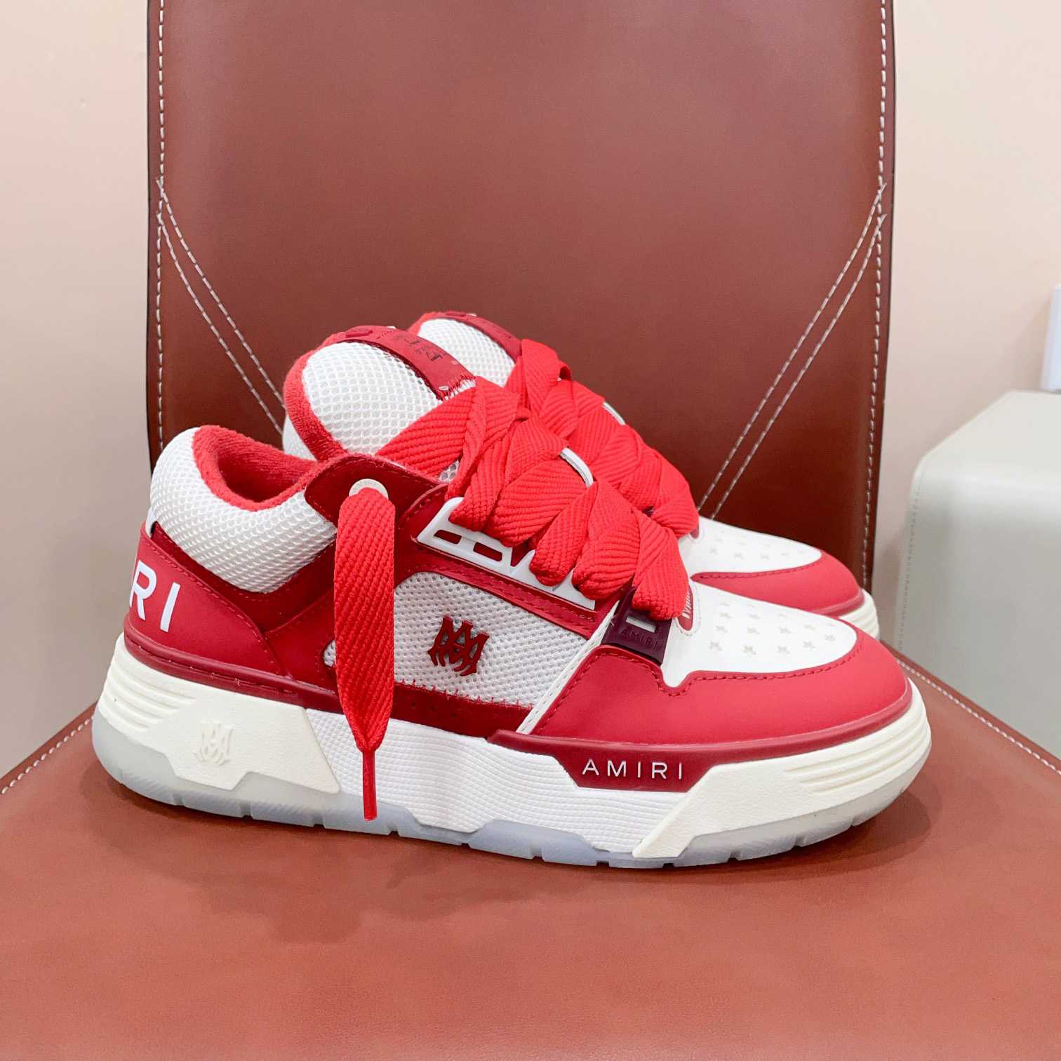Amiri MA-1 Low Top Lace Up Sneakers - PerfectKickZ