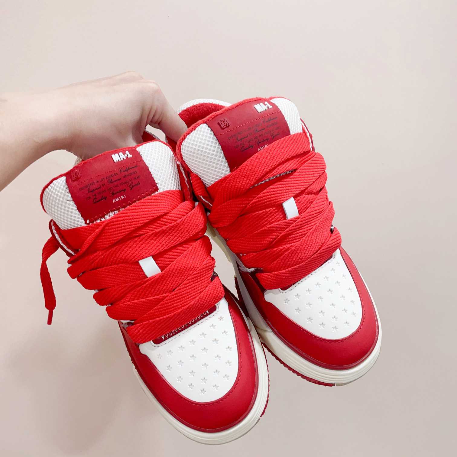 Amiri MA-1 Low Top Lace Up Sneakers - PerfectKickZ