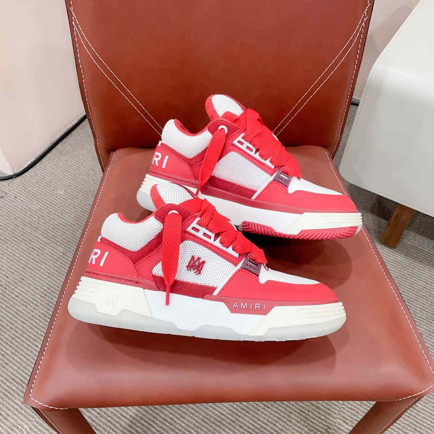 Amiri MA-1 Low Top Lace Up Sneakers - PerfectKickZ