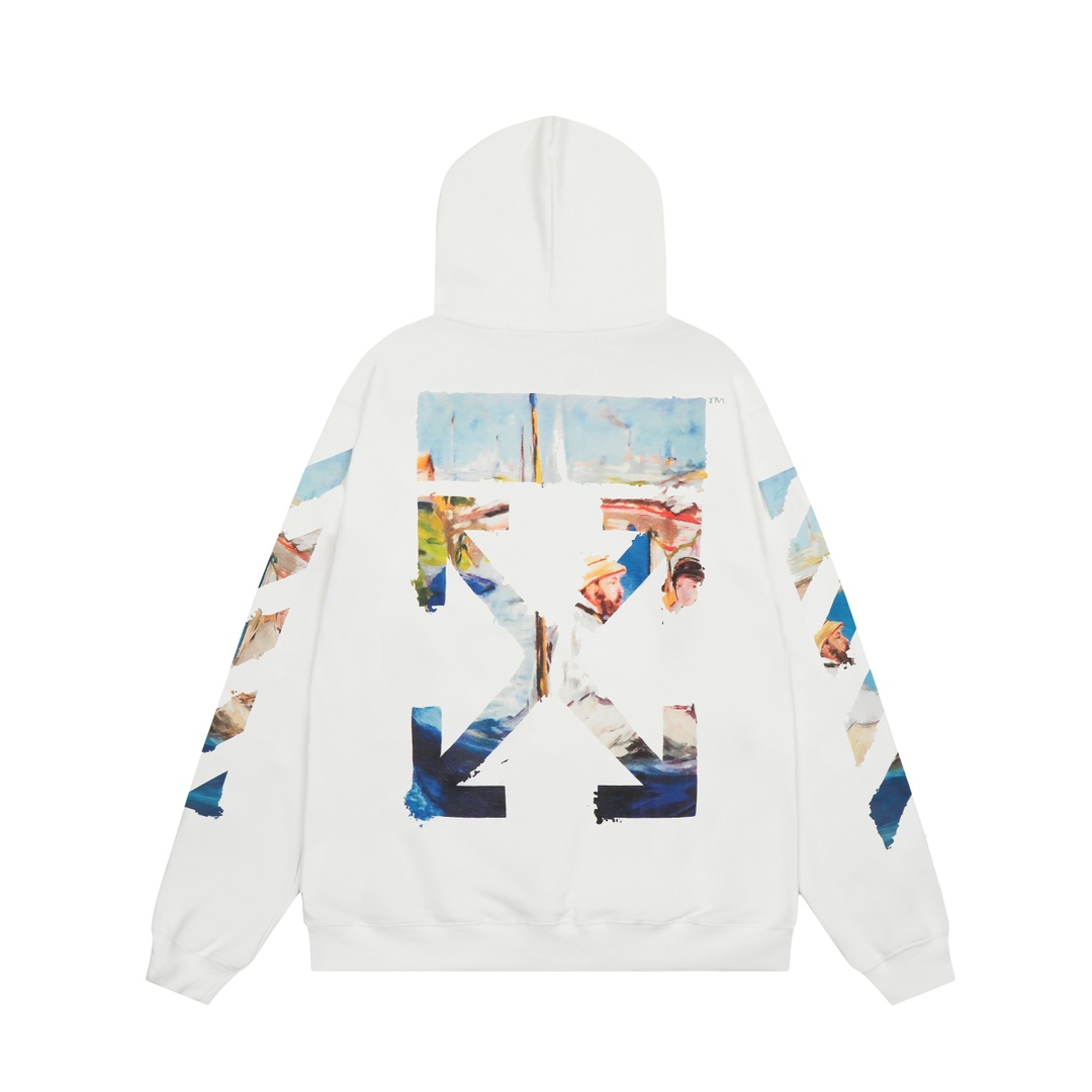 Off-White Cotton Hoodie - PerfectKickZ