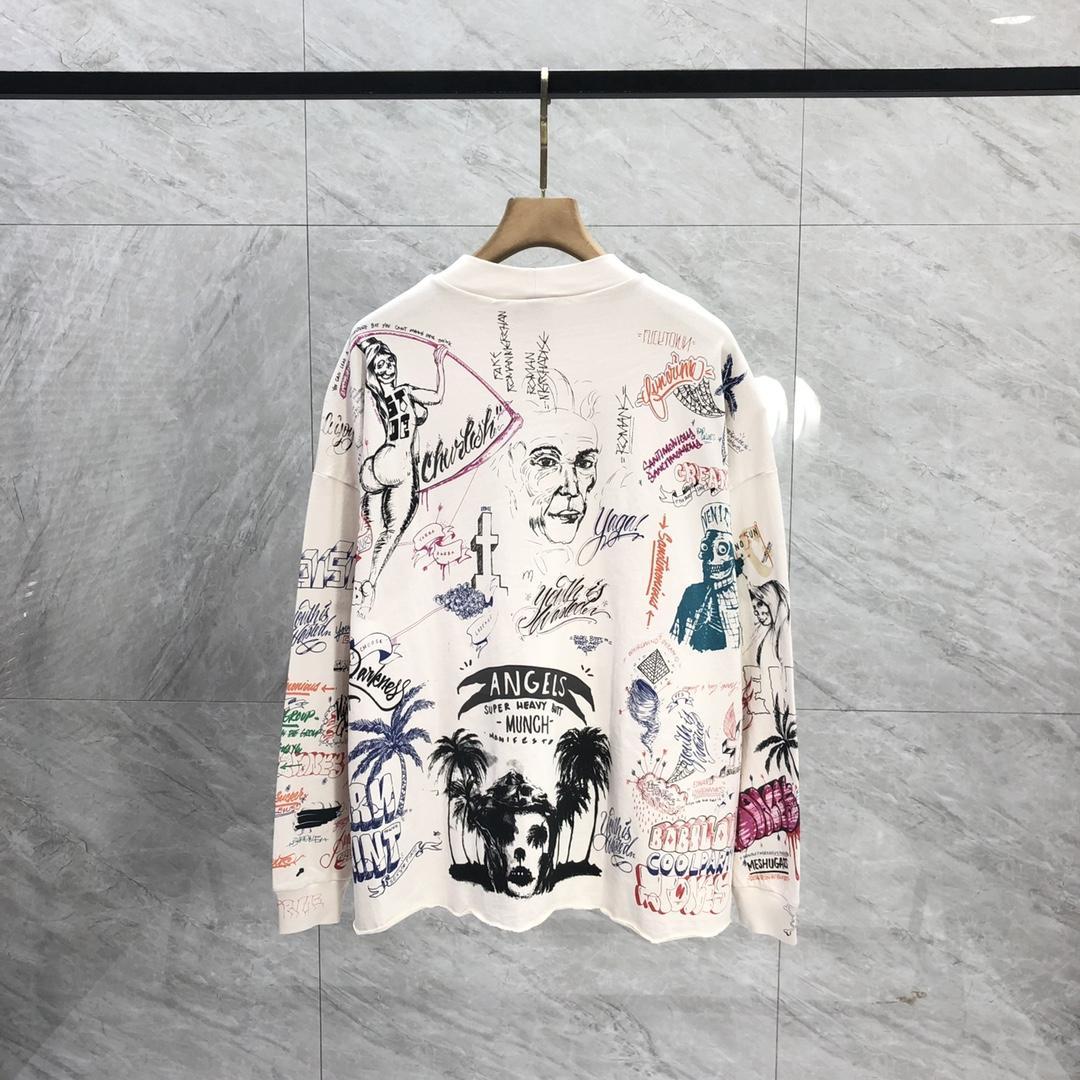Saint Michael Long-sleeve Graphic-print T-shirt - PerfectKickZ