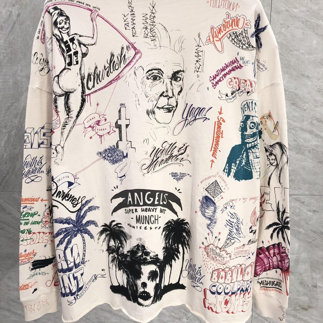 Saint Michael Long-sleeve Graphic-print T-shirt - PerfectKickZ