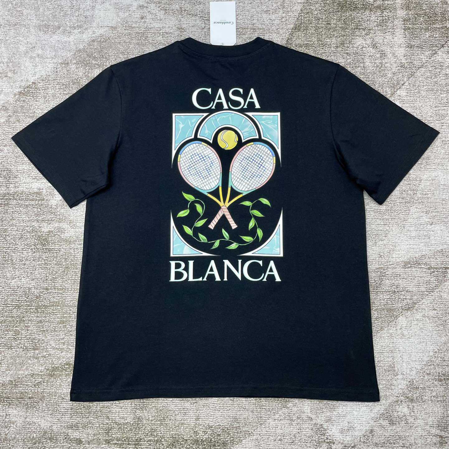 Casablanca Tennis Pastelle Printed T-Shirt   C871 - PerfectKickZ