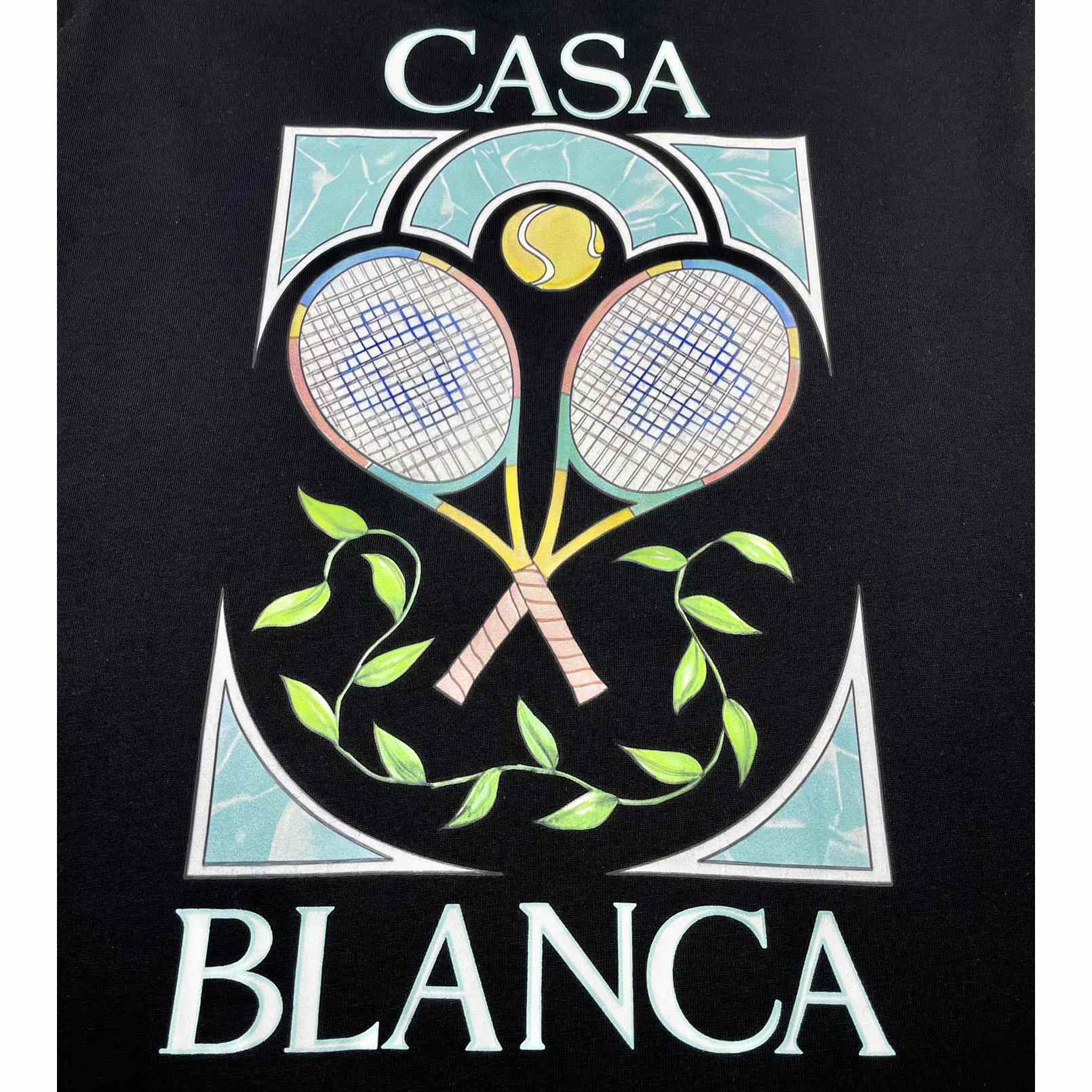 Casablanca Tennis Pastelle Printed T-Shirt   C871 - PerfectKickZ