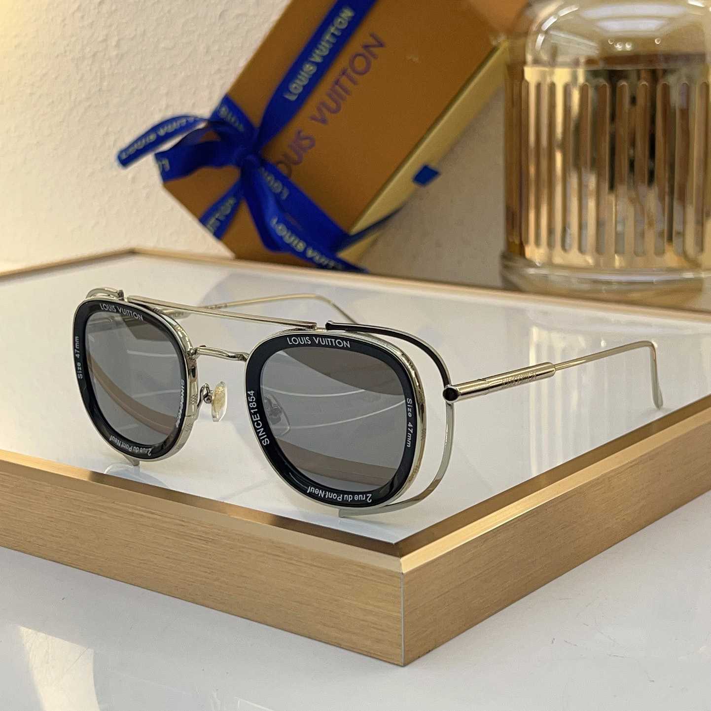 Louis Vuitton LV Super Vision Metal Pilot Square Sunglasses   Z2213U - PerfectKickZ